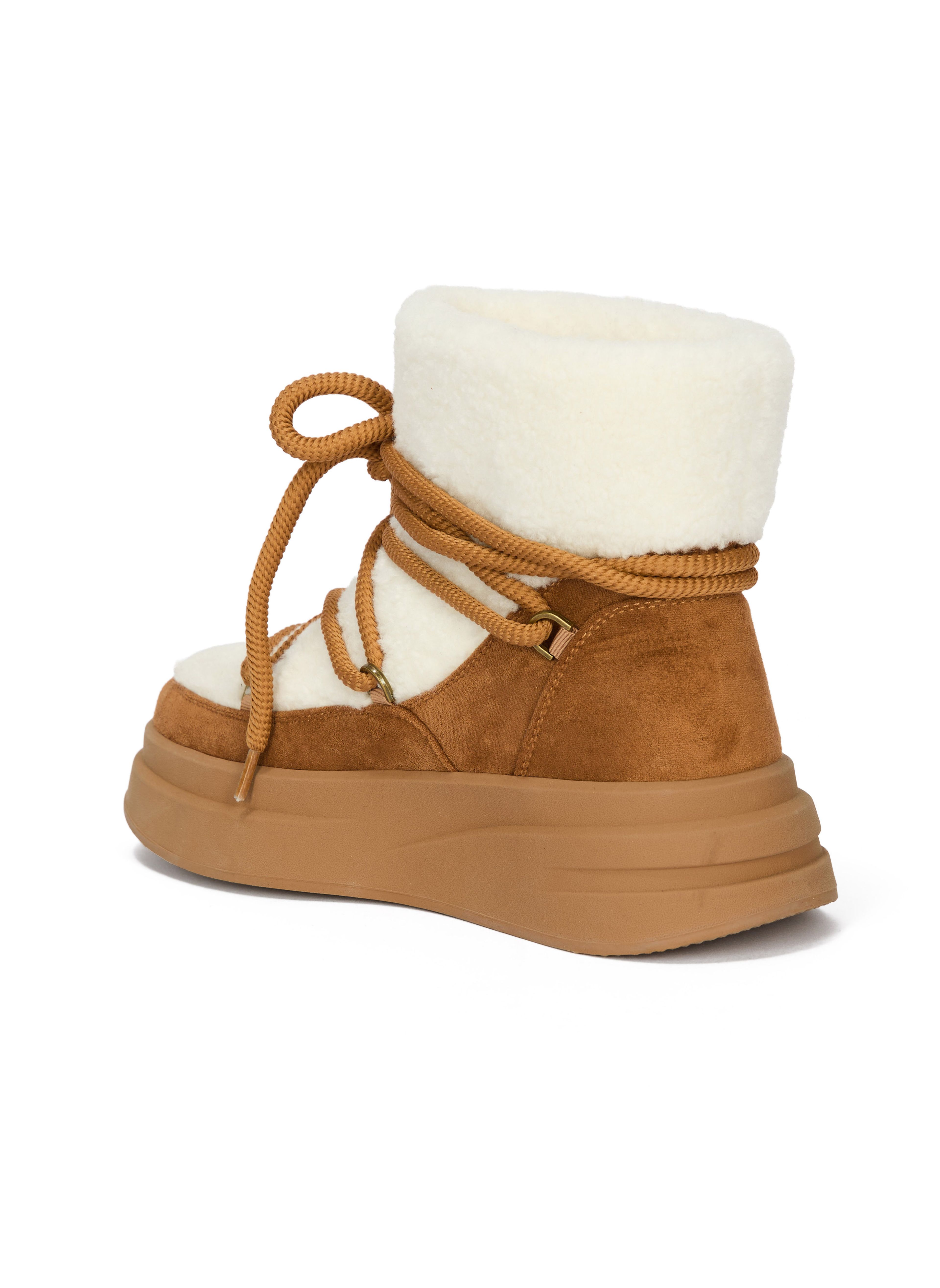 Braune Damen-Winterschuhe mit Fell ORSAY MIREYA - 004