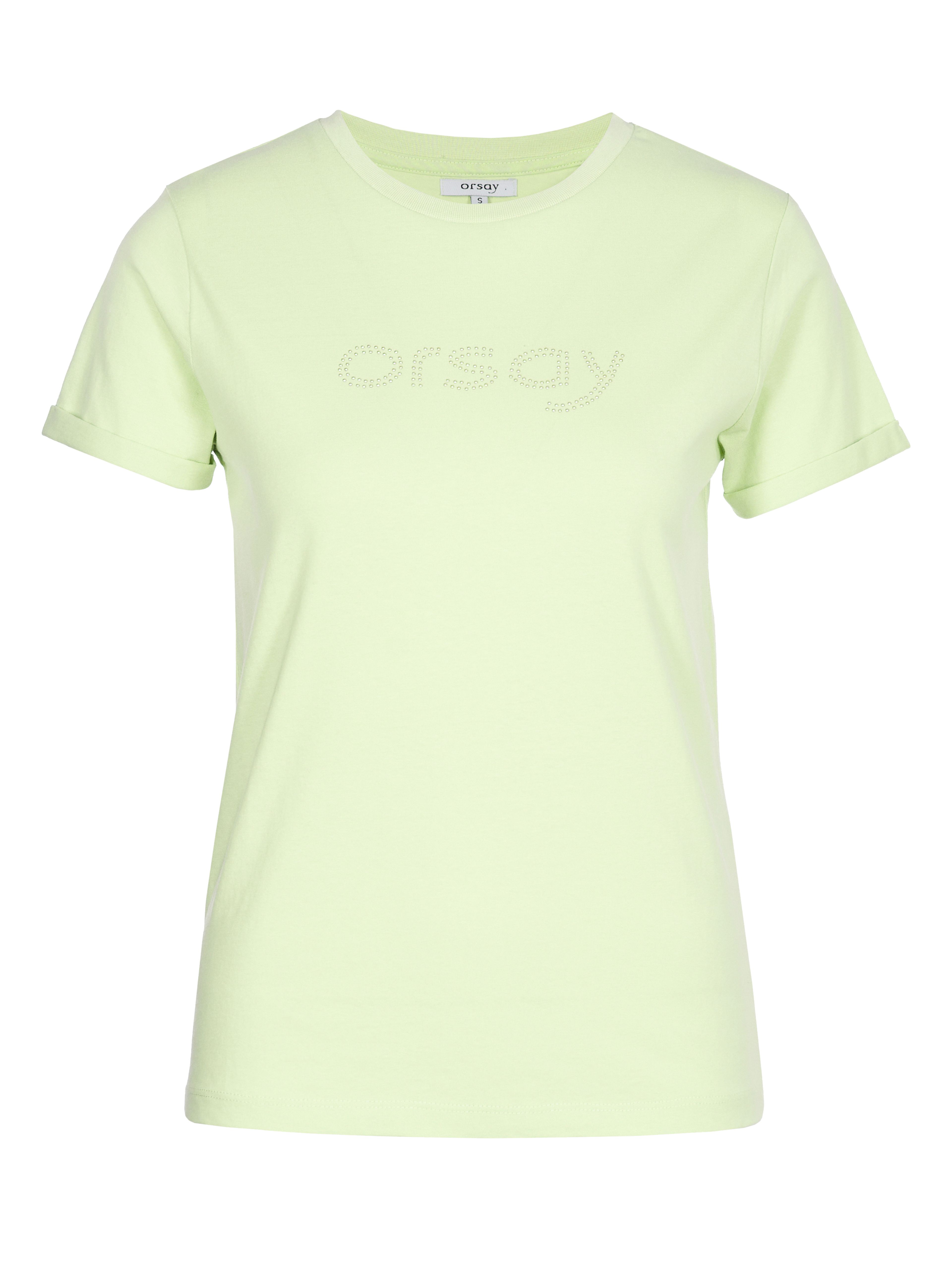 Jasnozielony damski t-shirt z krótkim rękawem ORSAY - 005