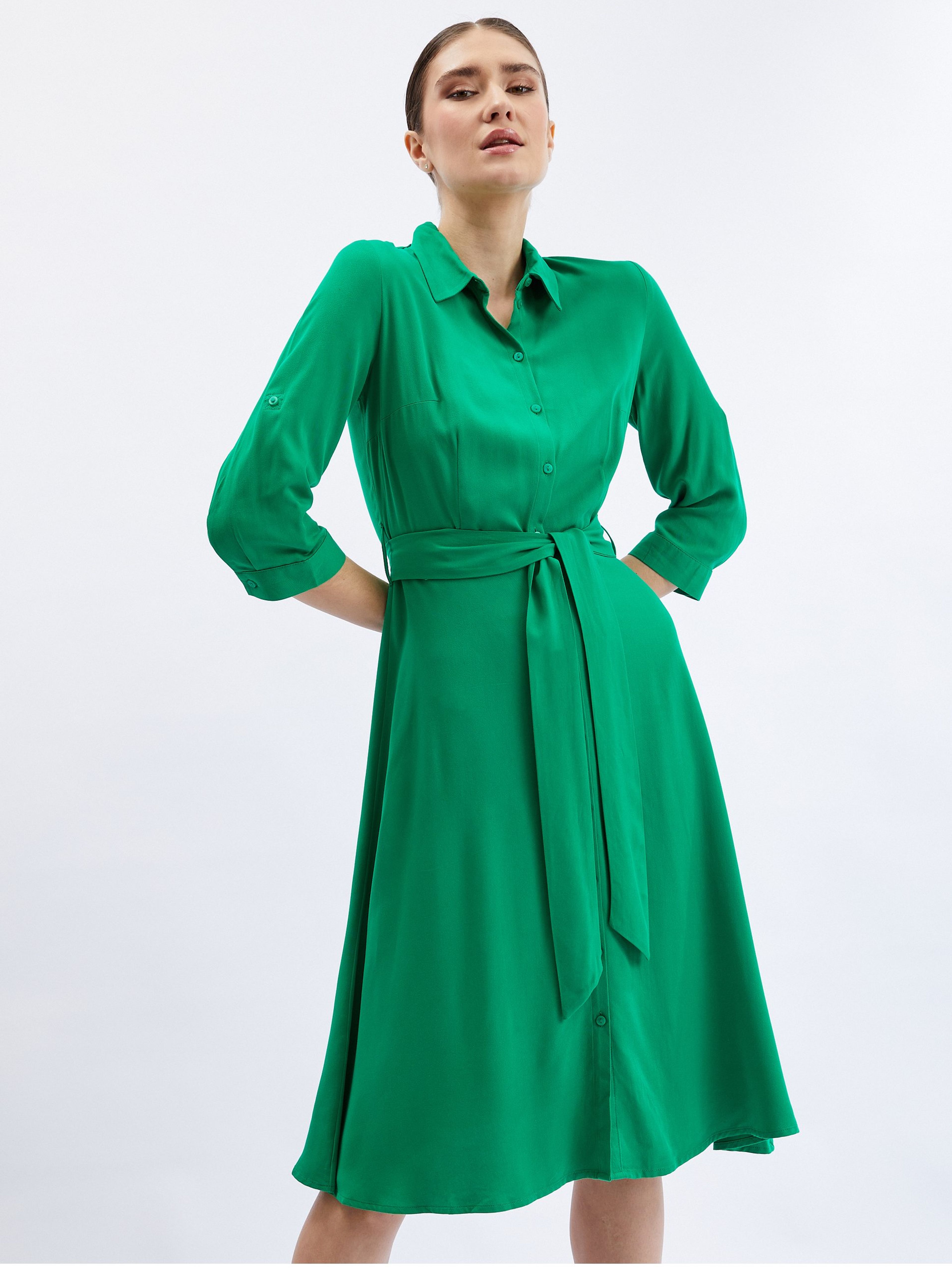 Rochie cămașă verde pentru femei ORSAY