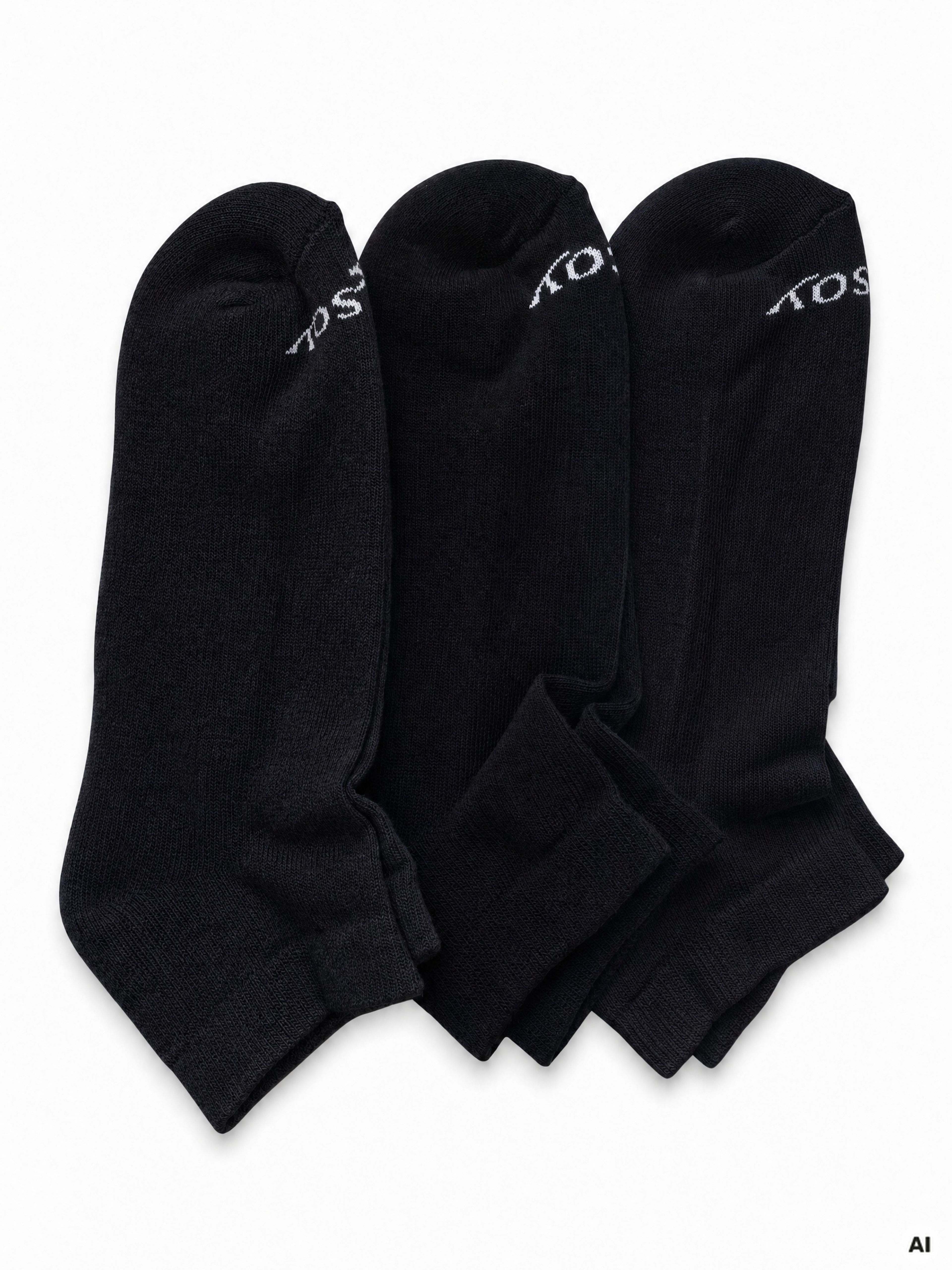 Schwarze Damen-Knöchelsocken 3er-Pack ORSAY - 001