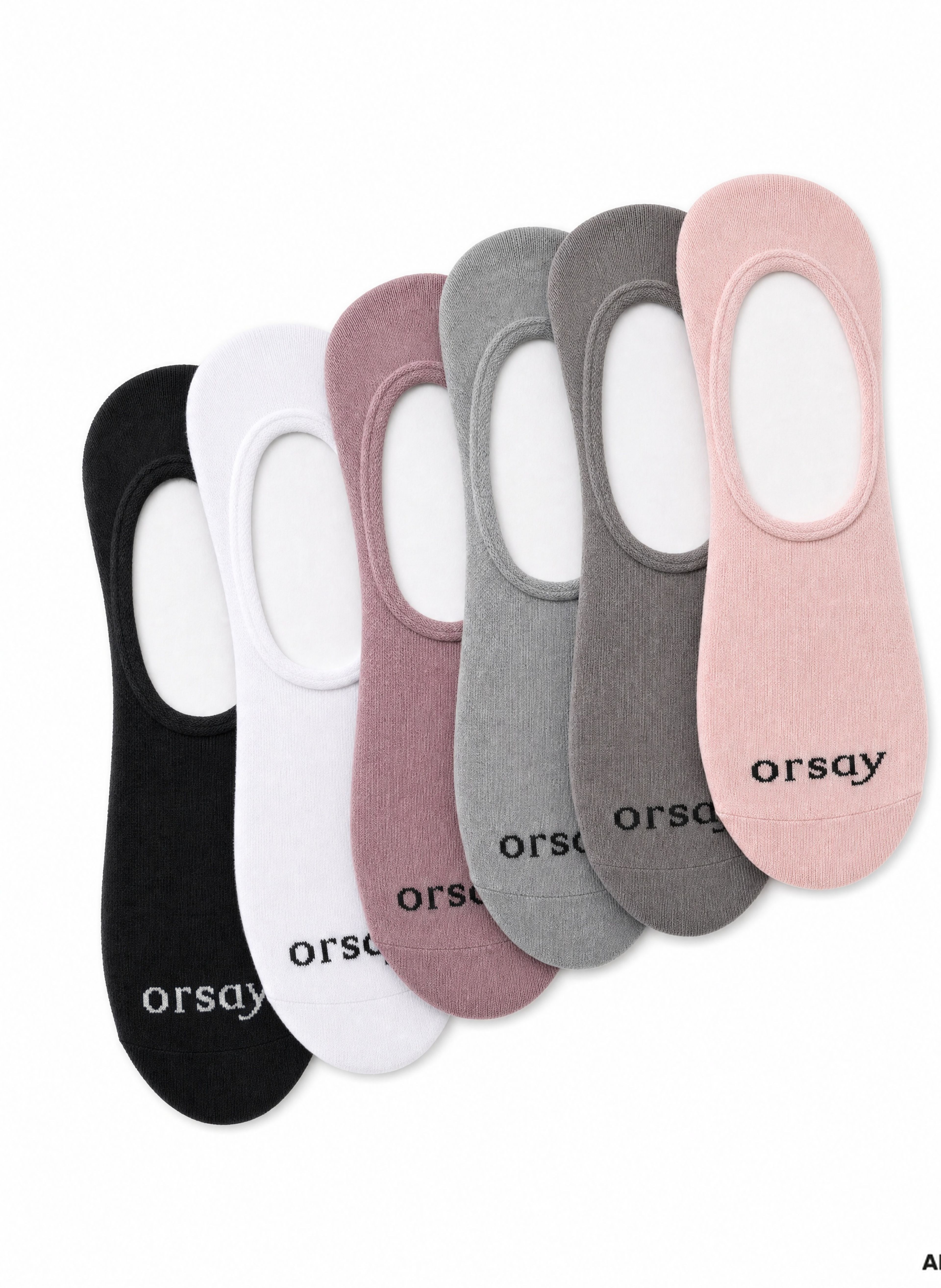 Wielokolorowe damskie stopki 6 par ORSAY - 002