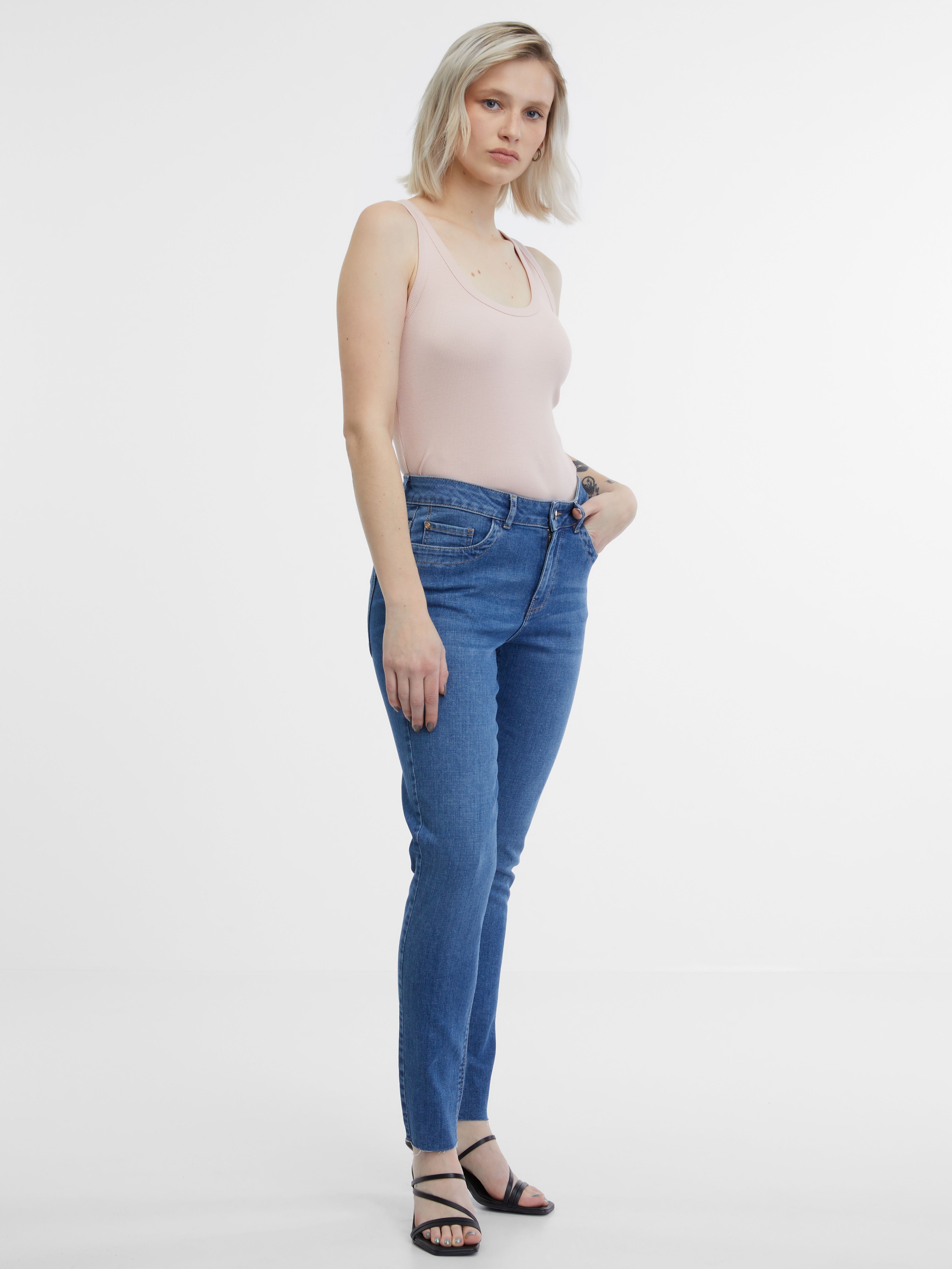 Blaue Damen Skinny Fit Jeans ORSAY