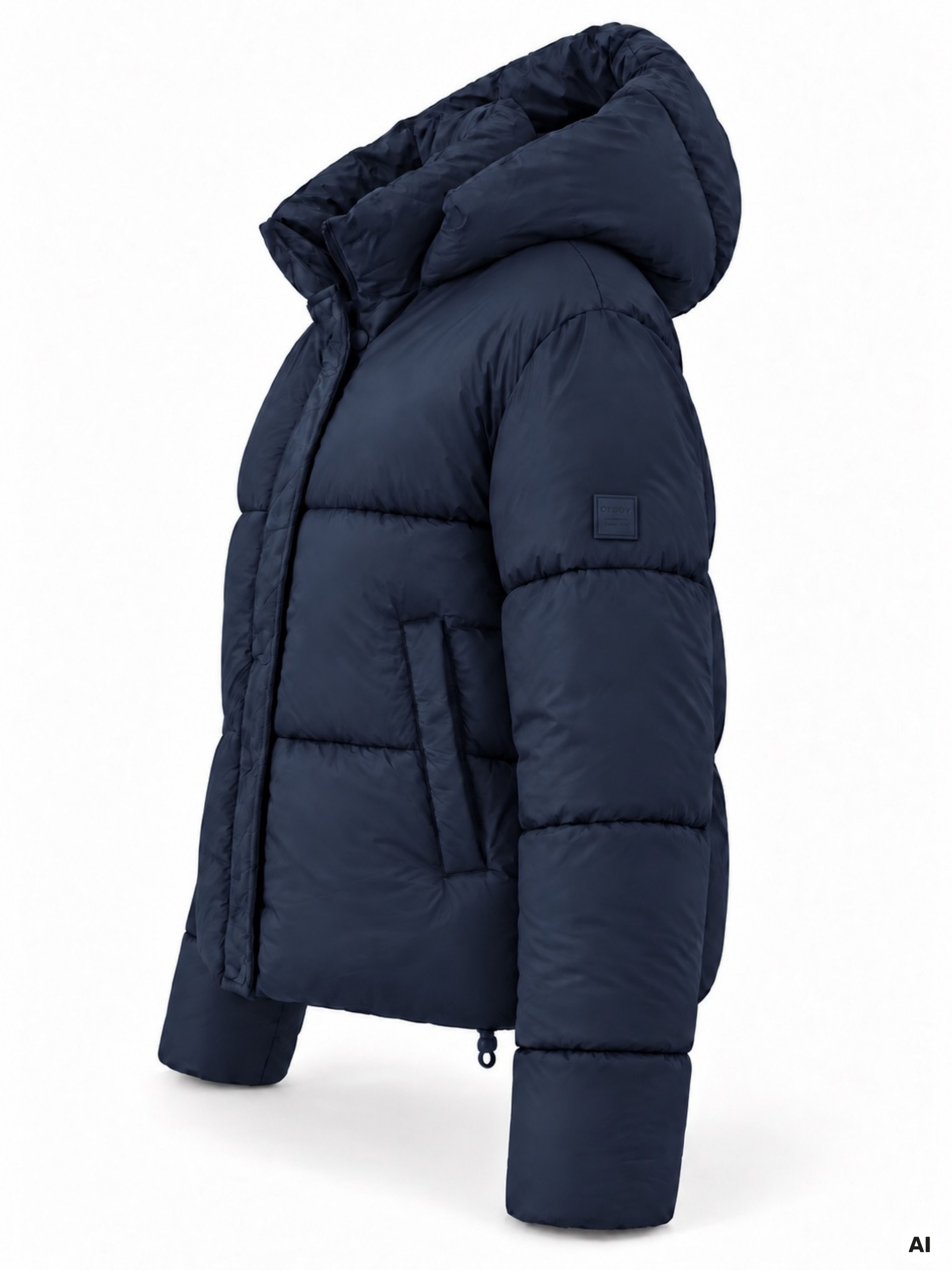 Dunkelblaue Damen-Winterjacke ORSAY - 005