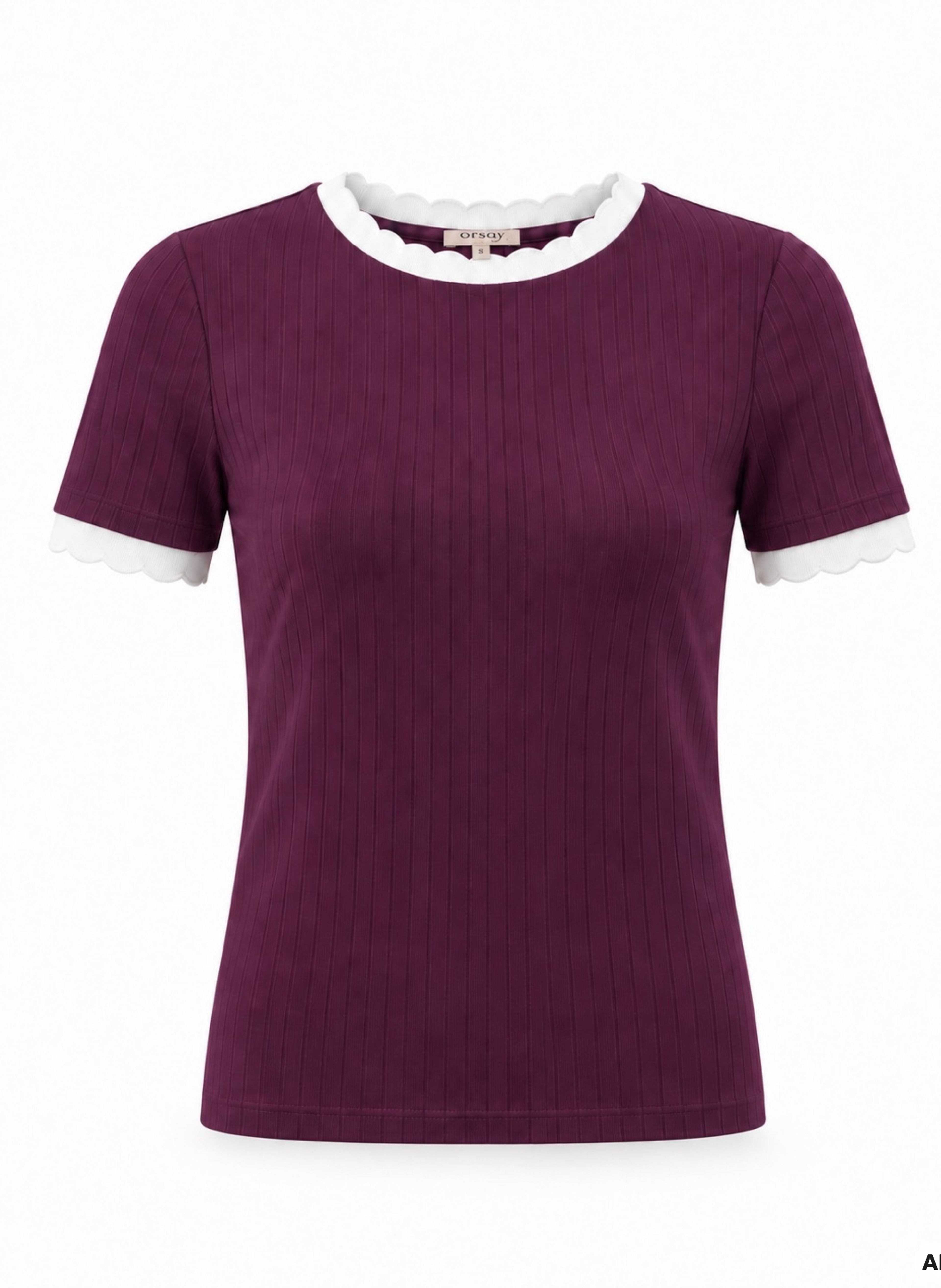 Tricou pentru femei mov cu mâneci scurte ORSAY - 005