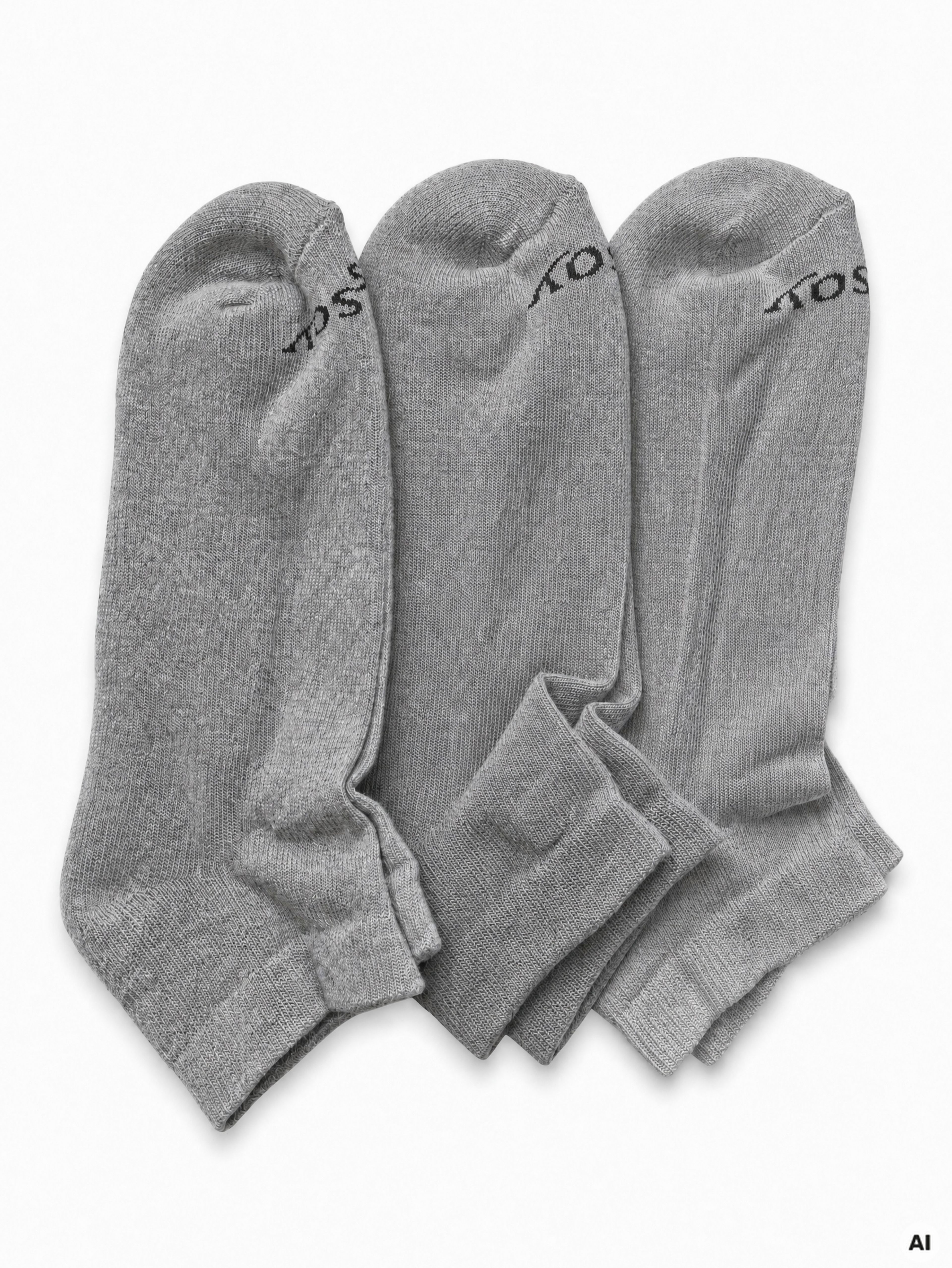 Graue Damen-Knöchelsocken 3er-Pack ORSAY - 001