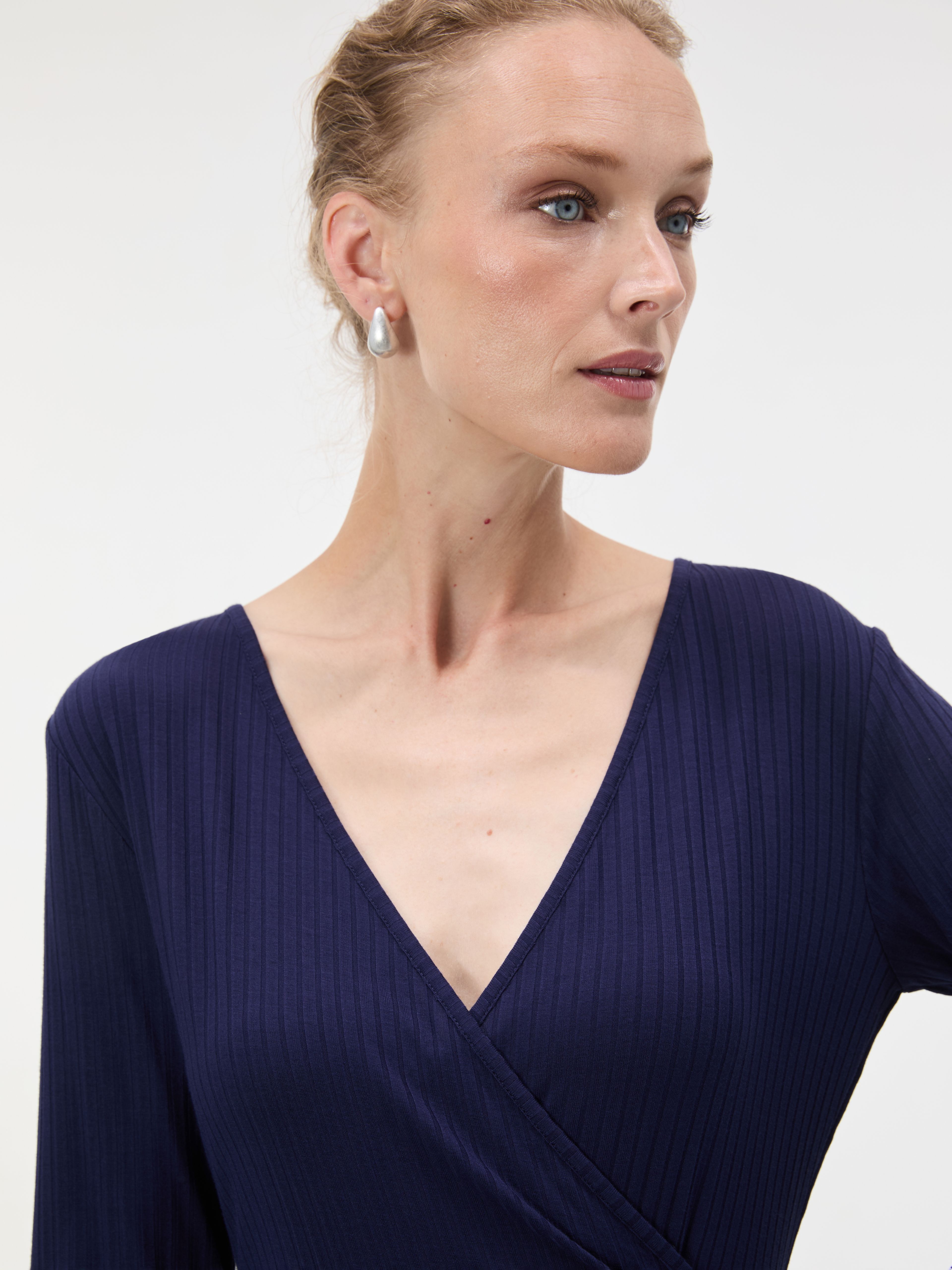 Dunkelblaues Damenkleid ORSAY - 005