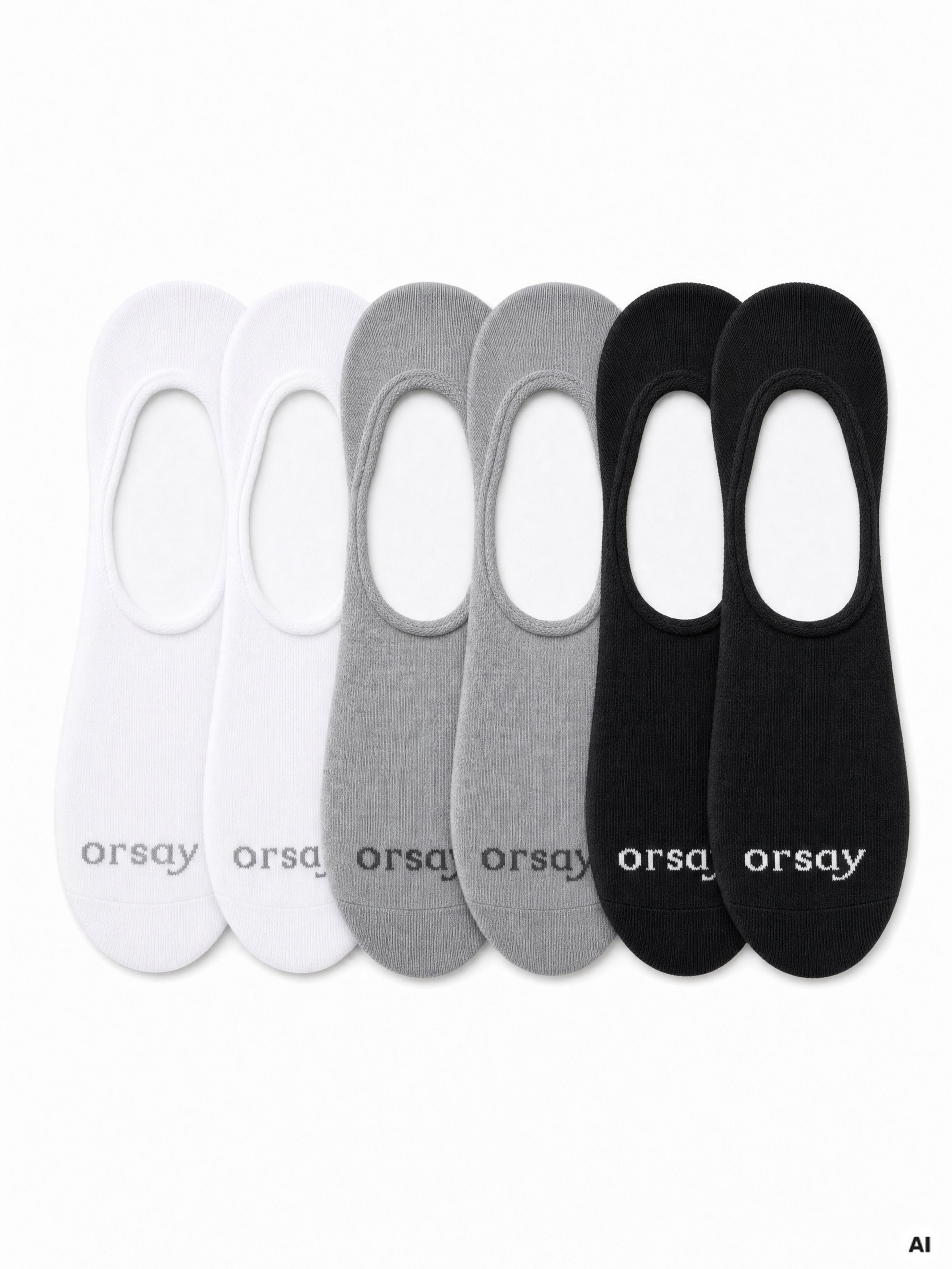 Mehrfarbige Damen-Füßlinge 6er-Pack ORSAY - 001