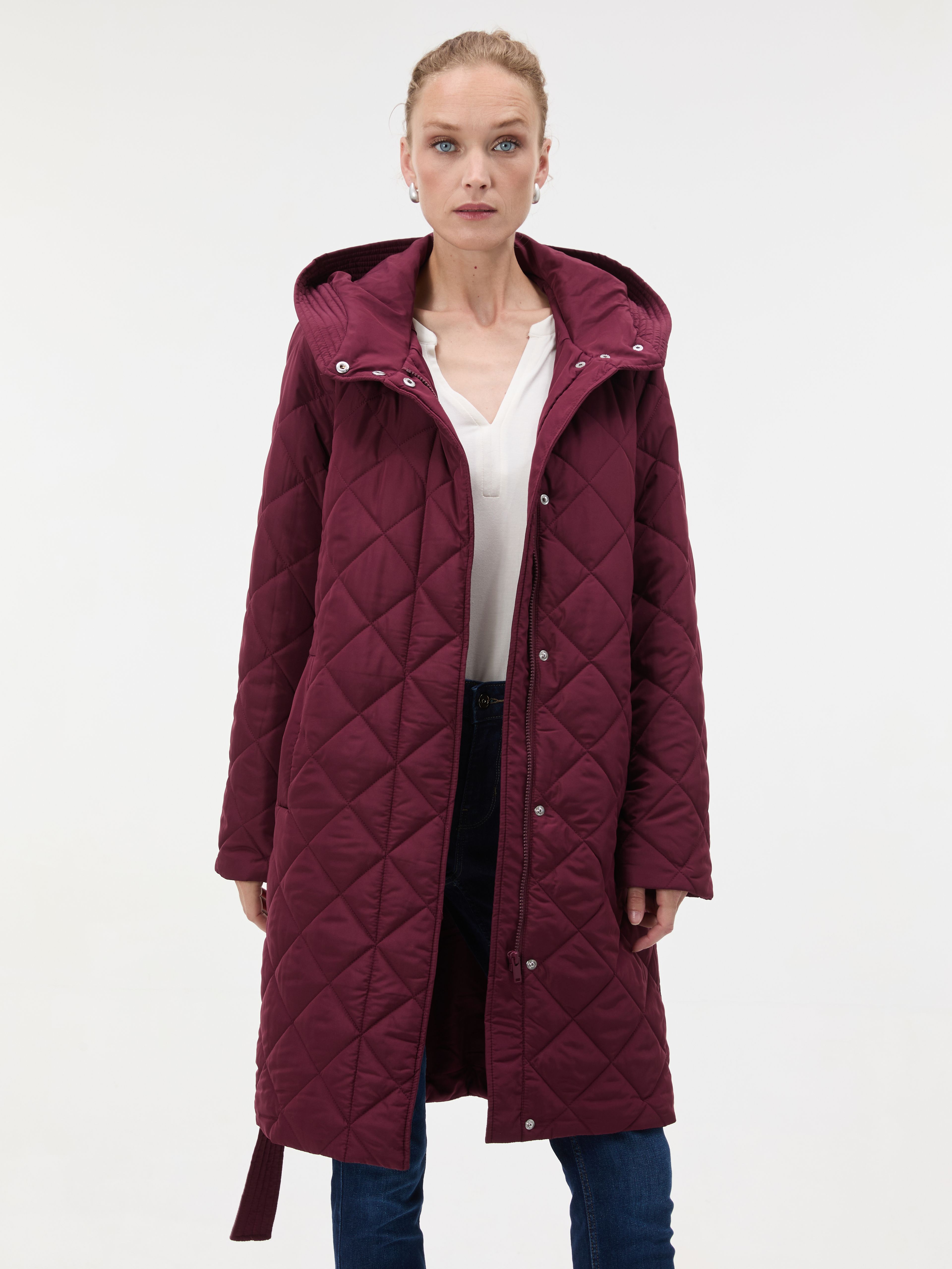 Palton pentru femei bordo ORSAY - 001