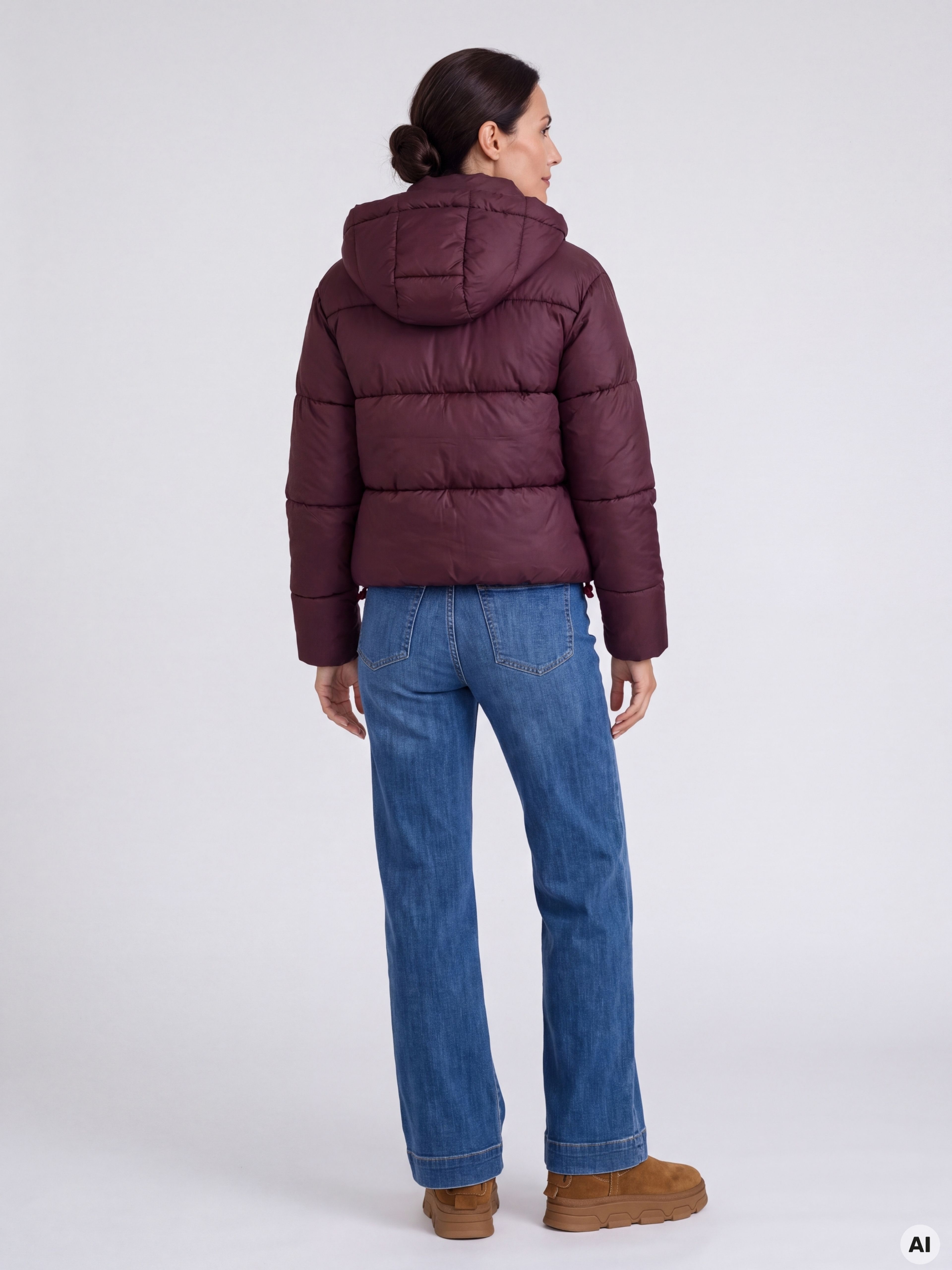 Bordeaux Damen-Winterjacke ORSAY - 002