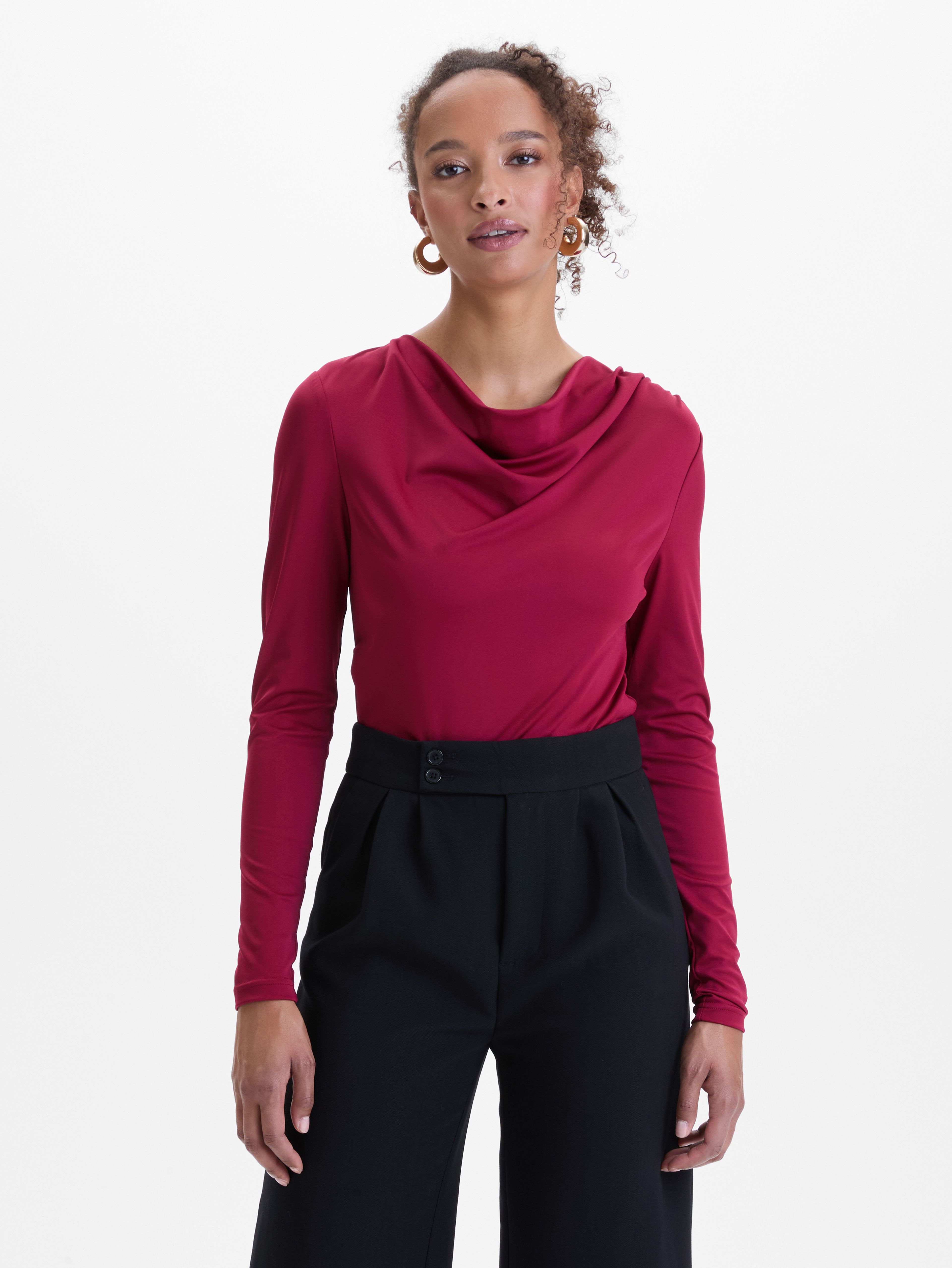 Weinrote Damenbluse ORSAY