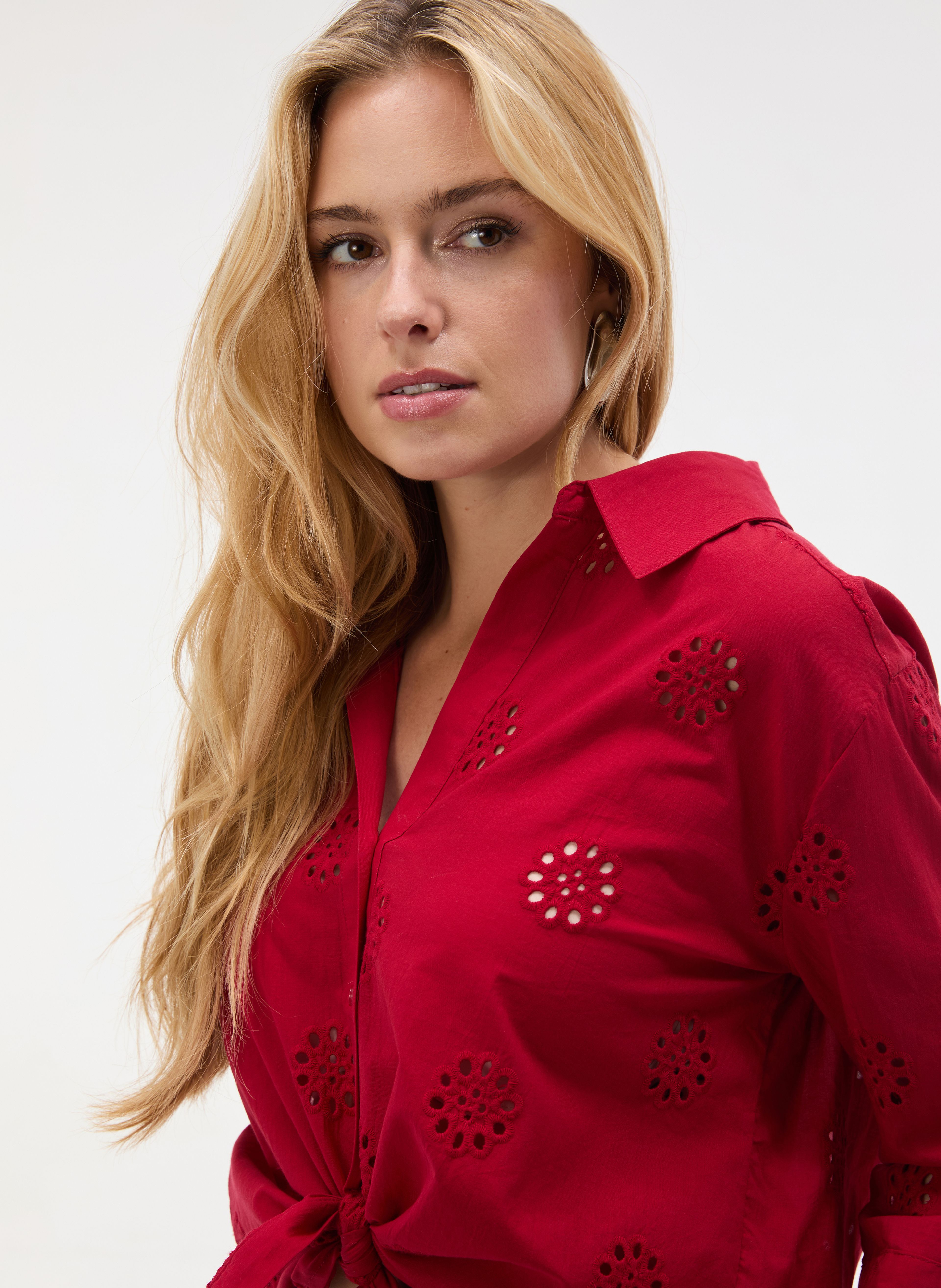 Rote Damenbluse ORSAY - 004