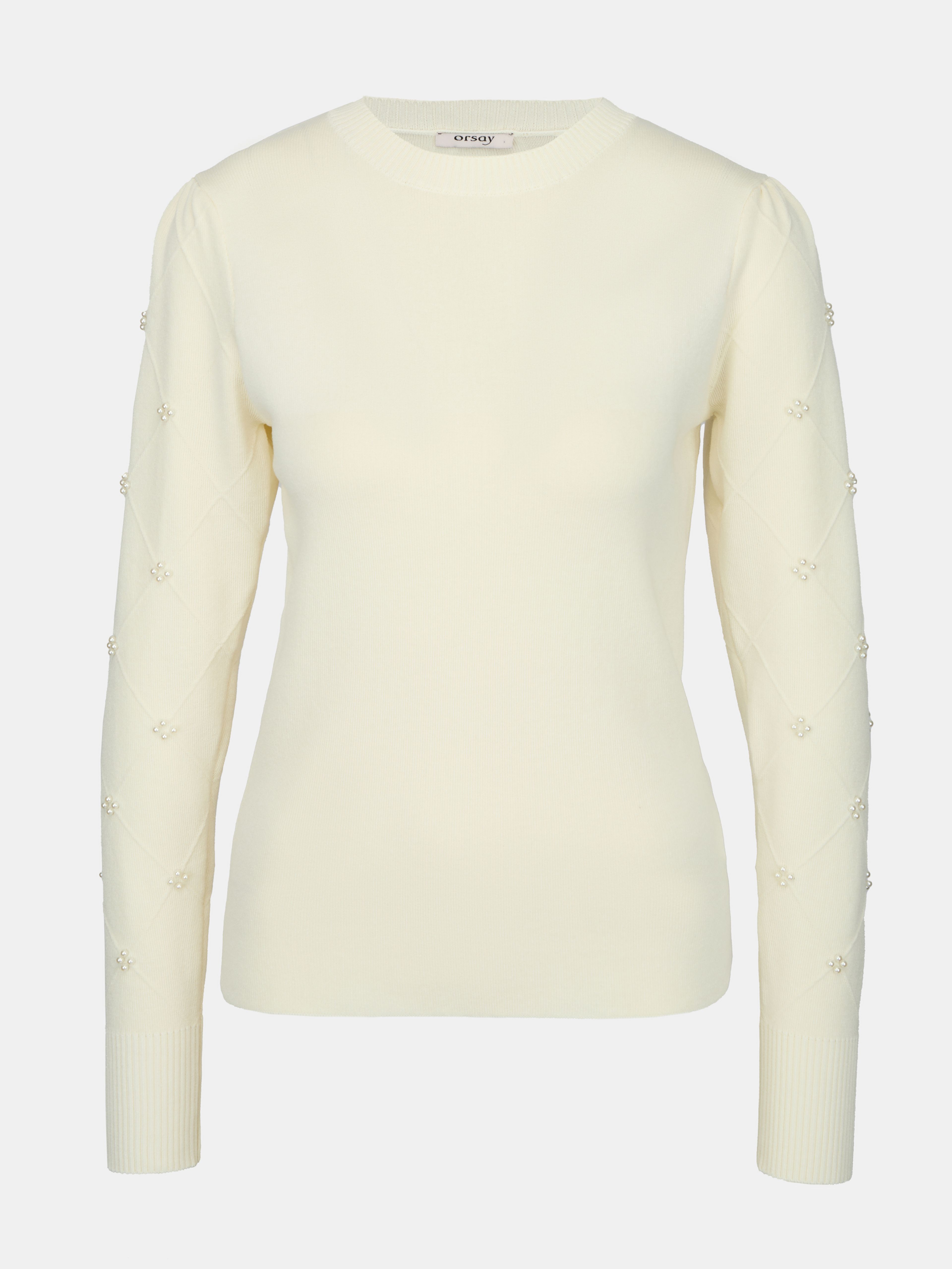 Krémový dámský svetr s aplikací ORSAY