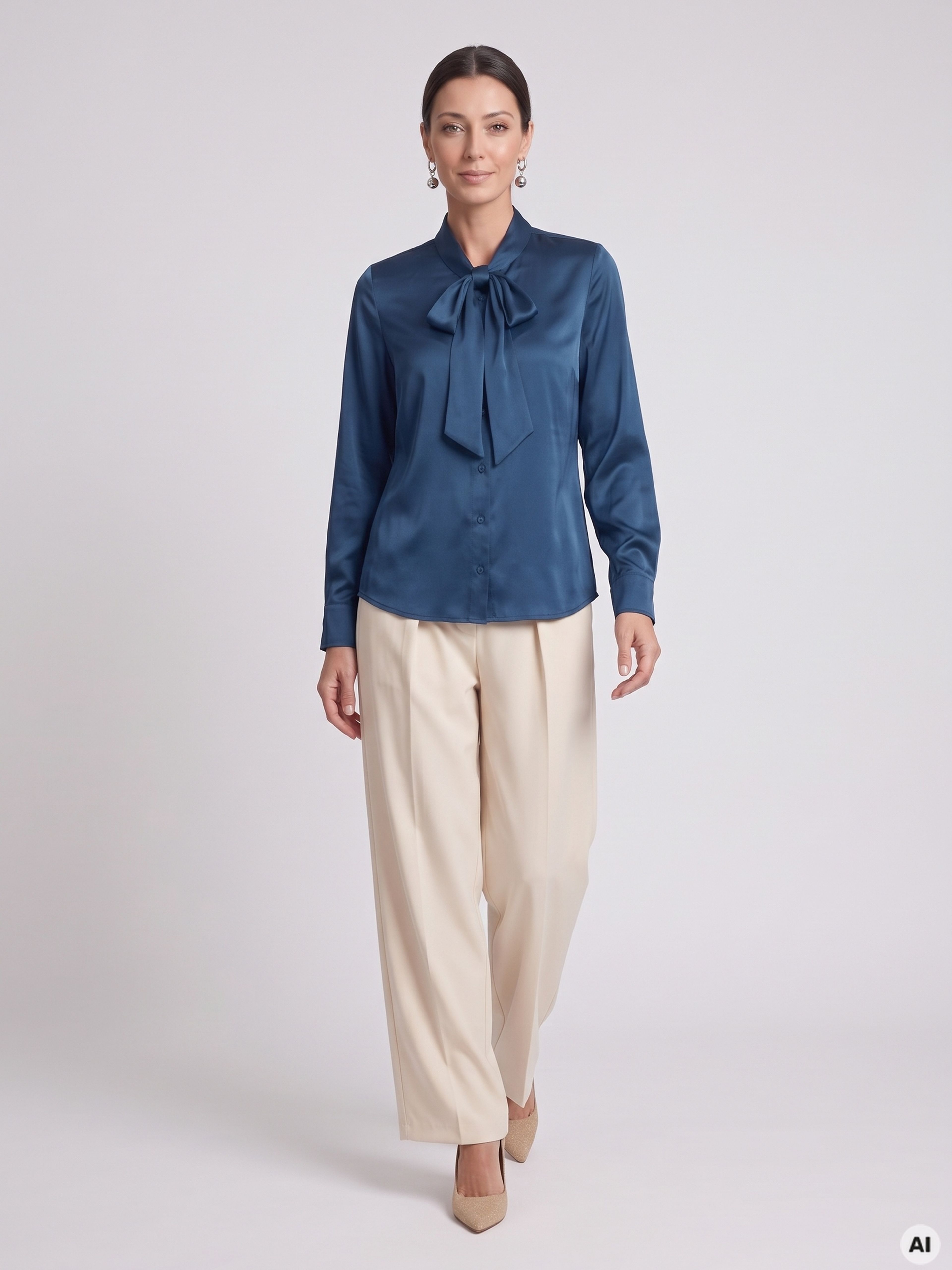 Temno modra ženska bluza ORSAY - 007