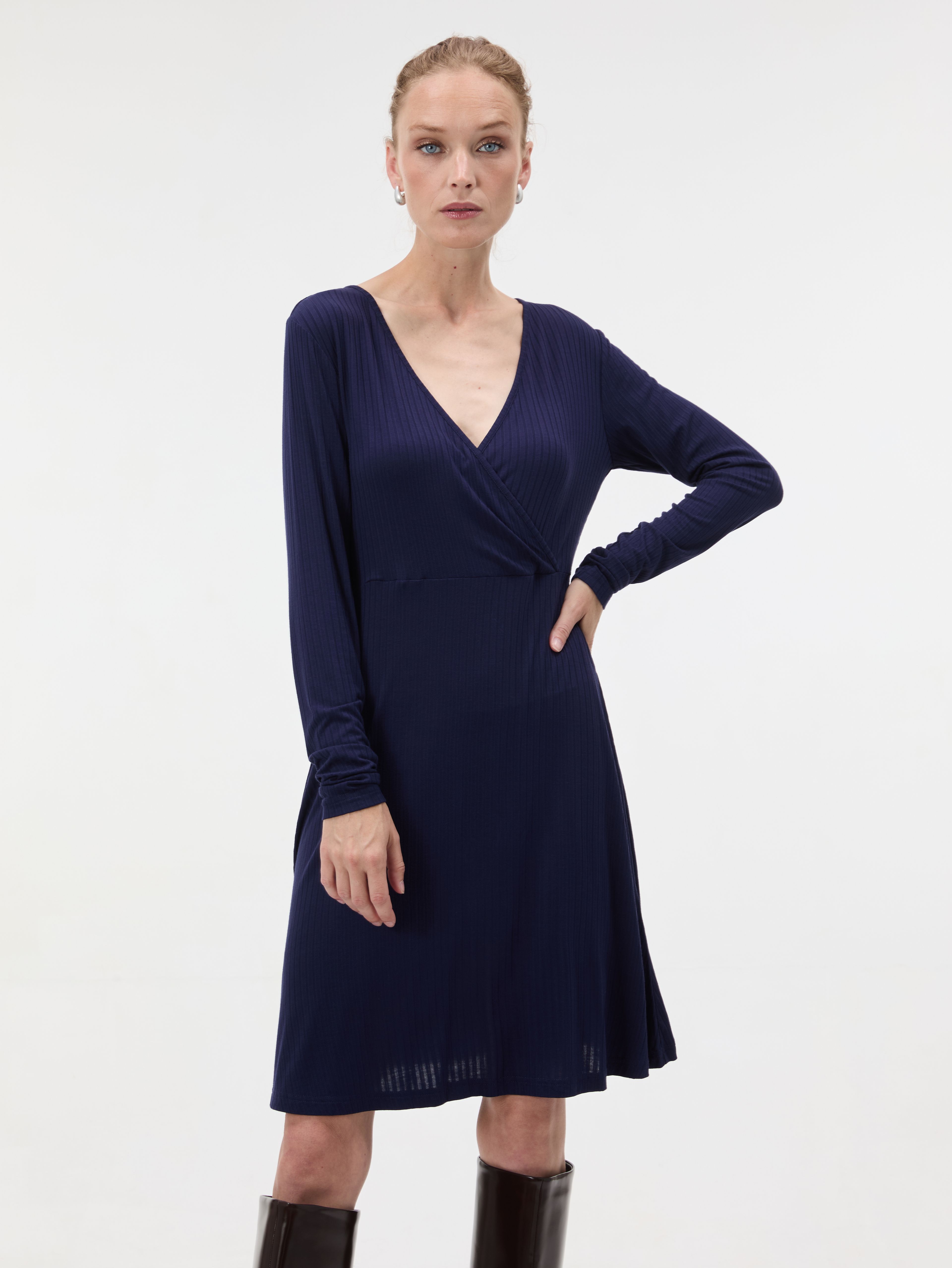 Dunkelblaues Damenkleid ORSAY - 001