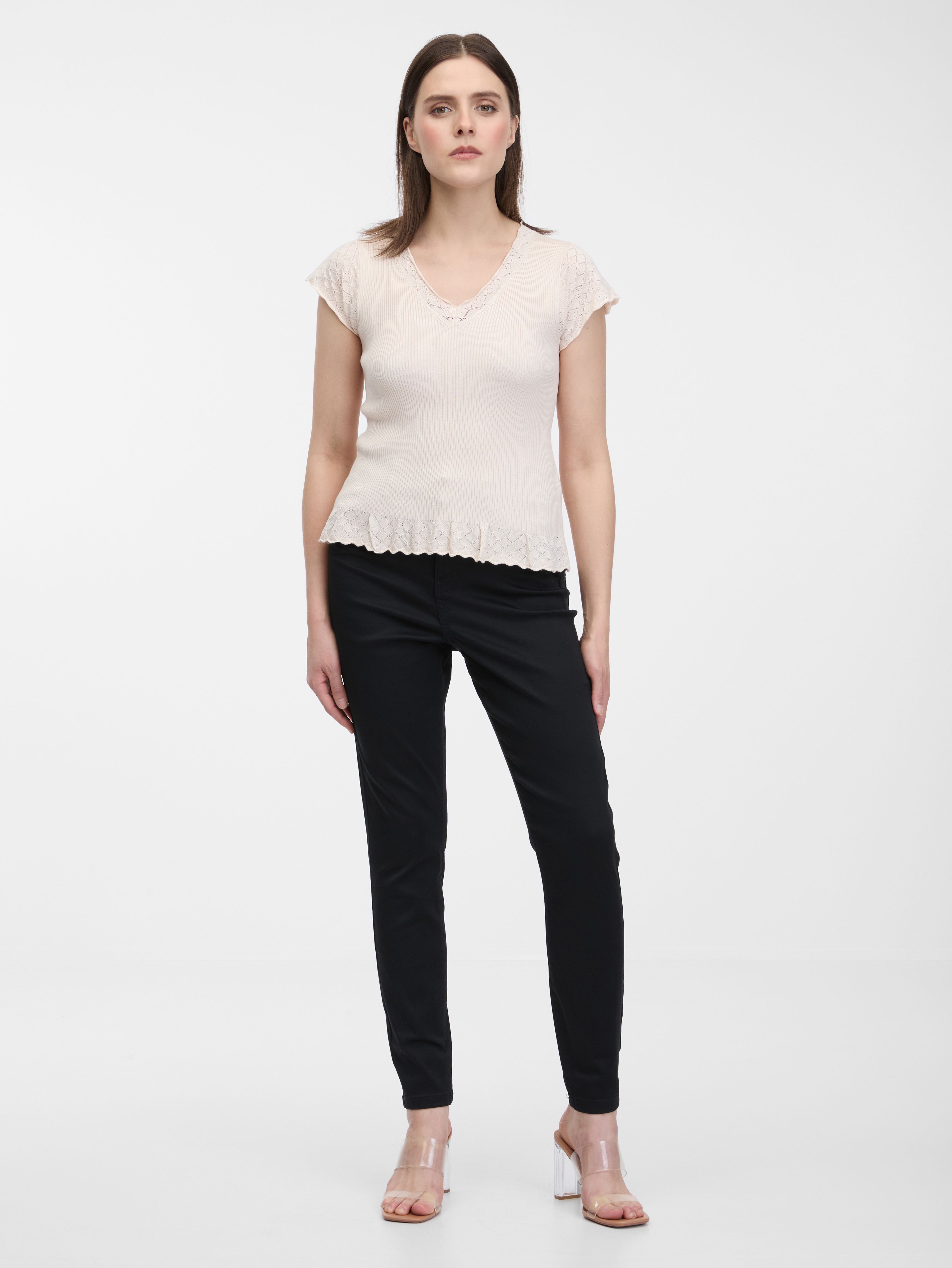 Černé skinny fit kalhoty ORSAY