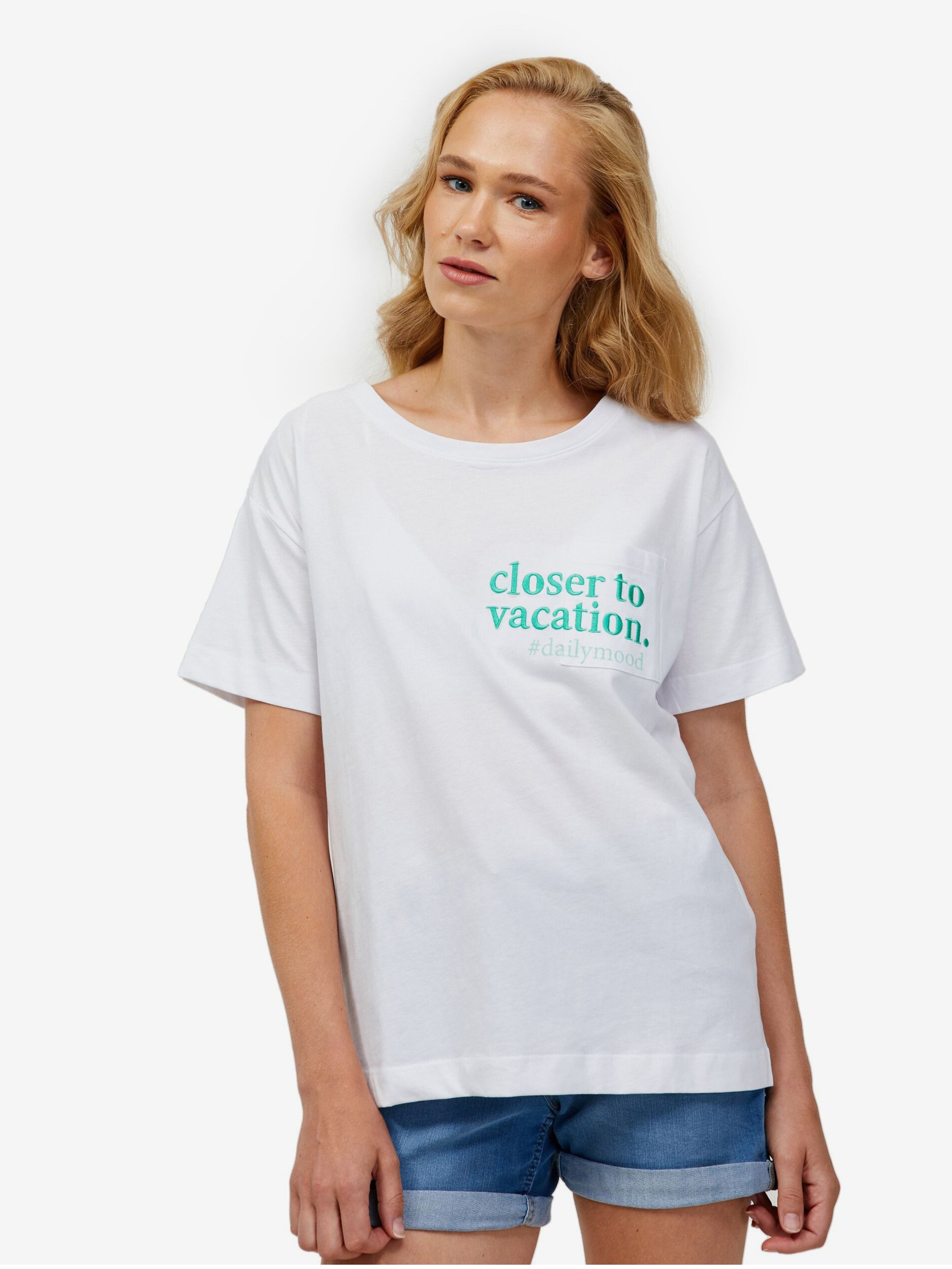 Biały T-shirt ORSAY