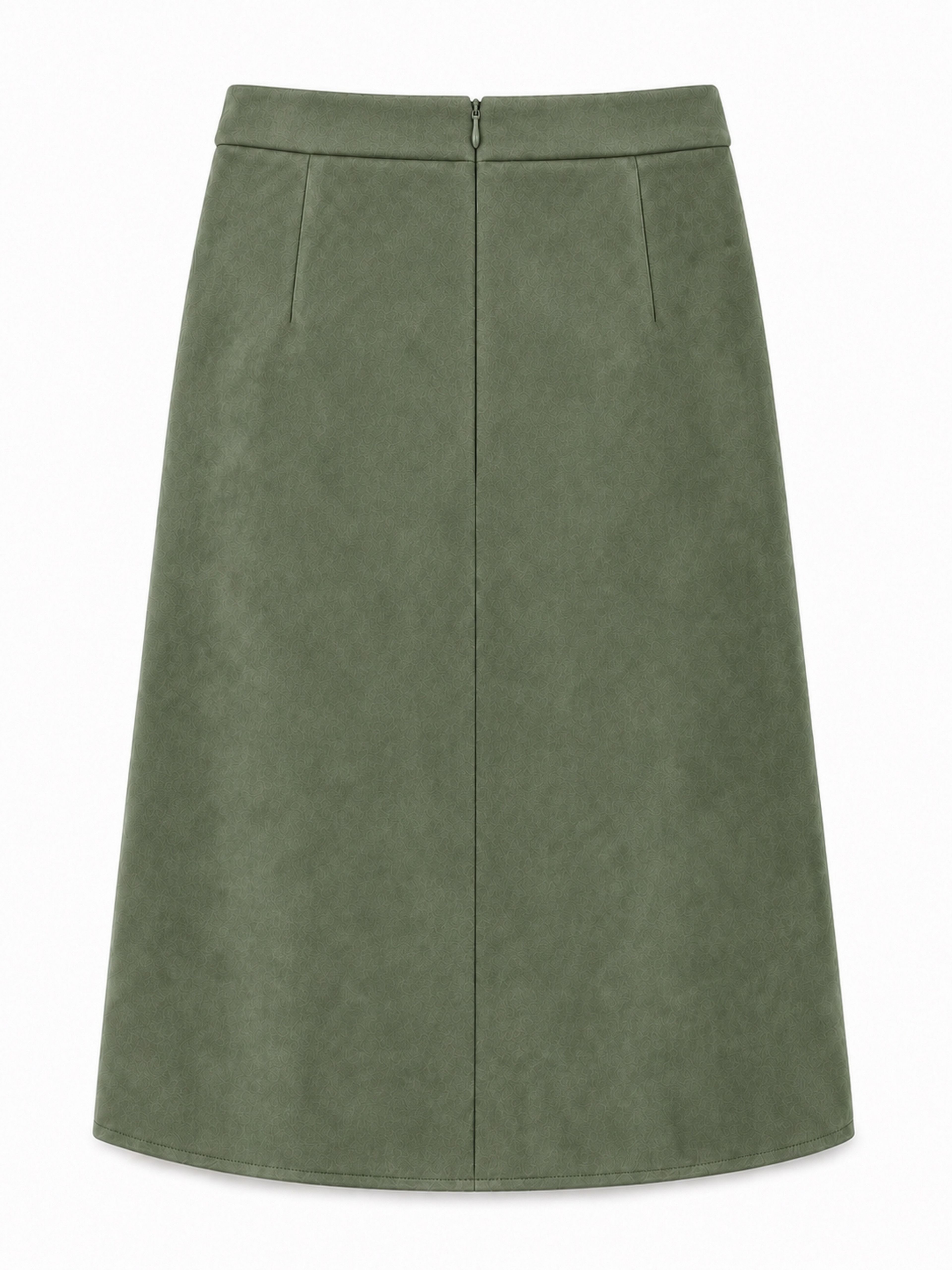Damska spódnica midi khaki o kroju litery A ORSAY - 006