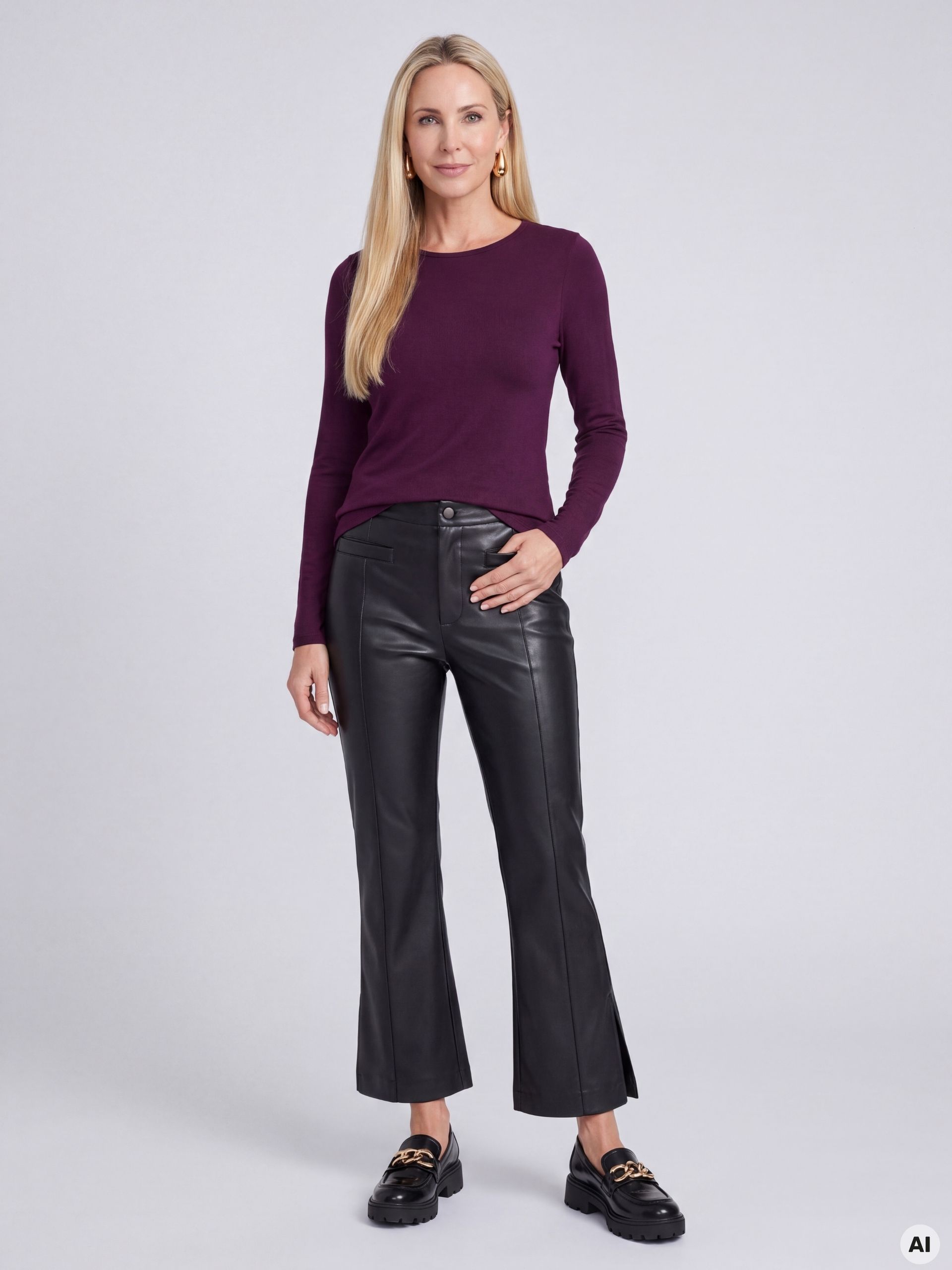 ORSAY Fekete női bootcut nadrág - 001