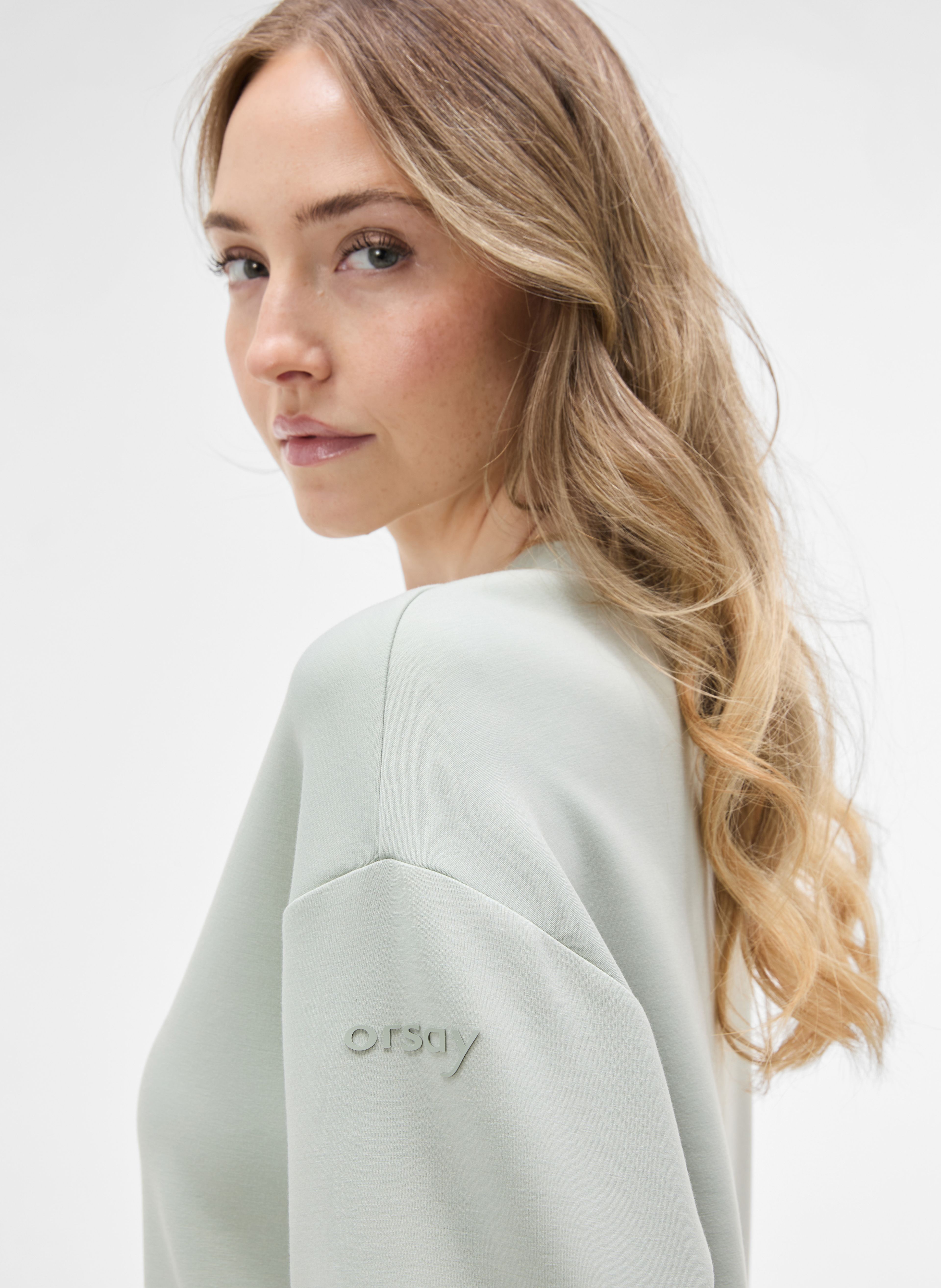 Hellgrünes Damen-Sweatshirt ORSAY - 004