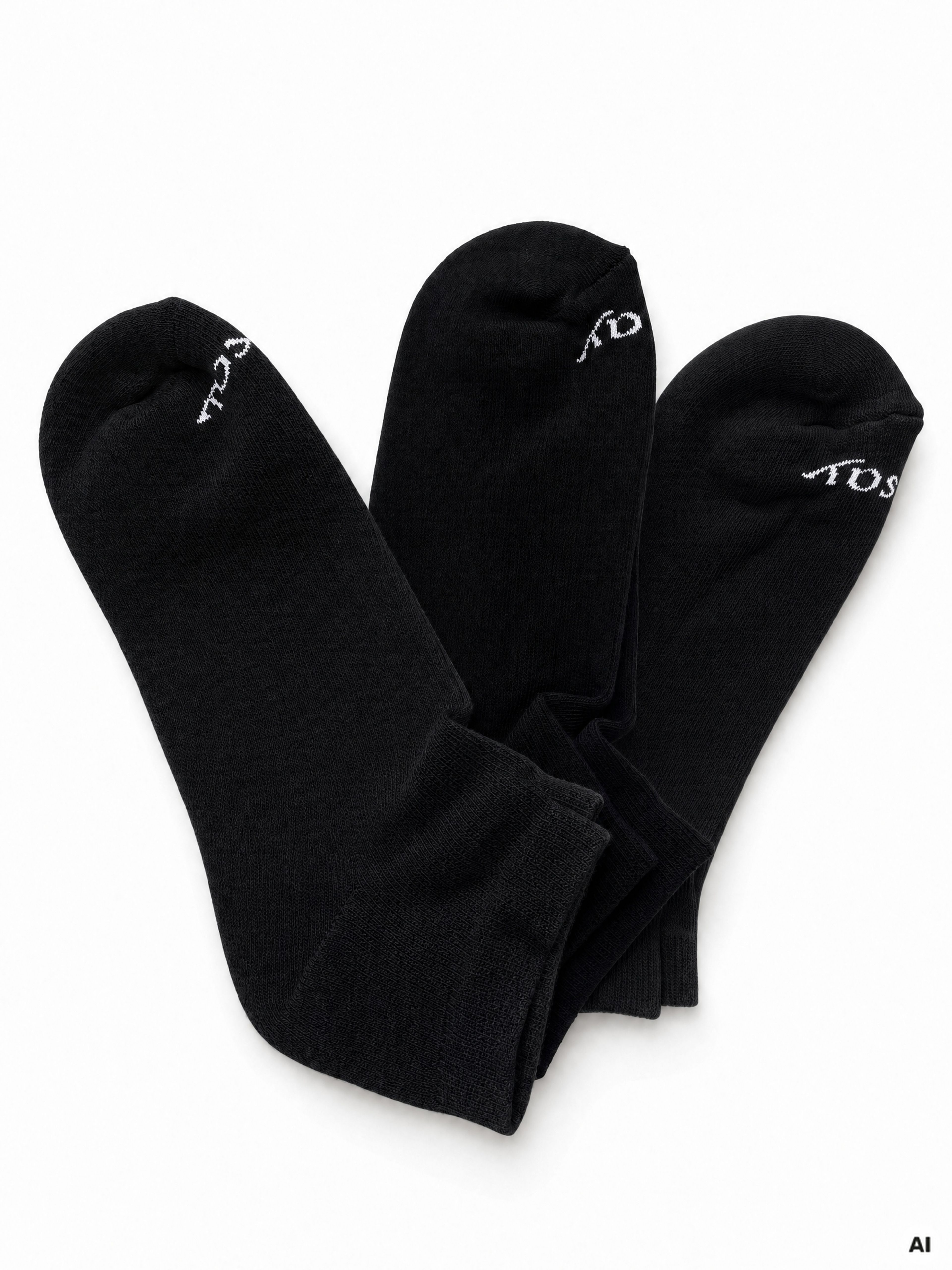 Schwarze Damen-Knöchelsocken 3er-Pack ORSAY - 002