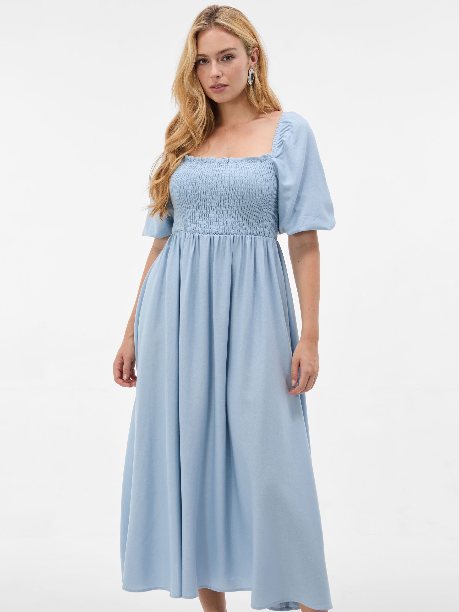 Modra ženska maxi obleka ORSAY - 001