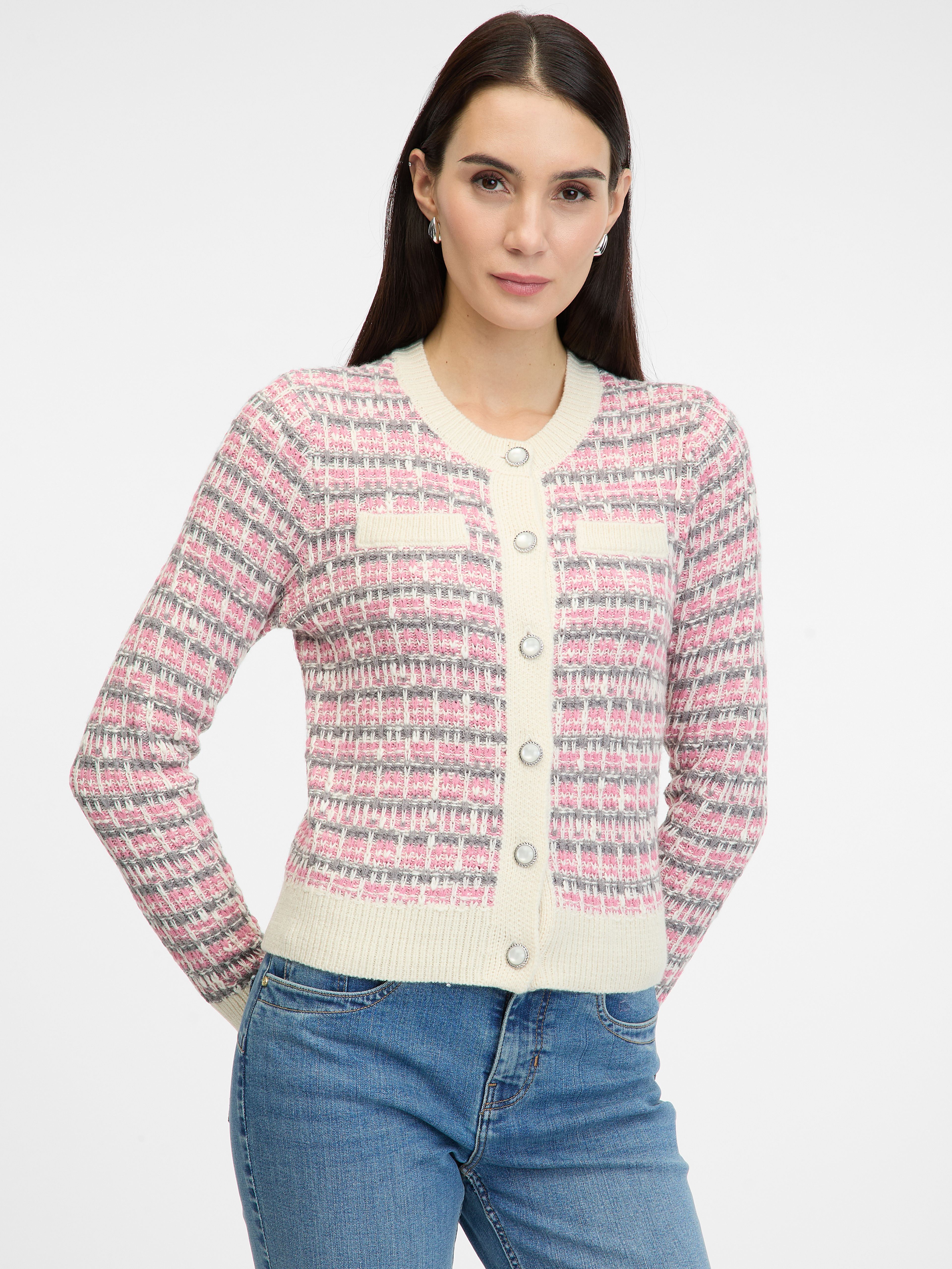 Hellrosa Damen-Cardigan ORSAY