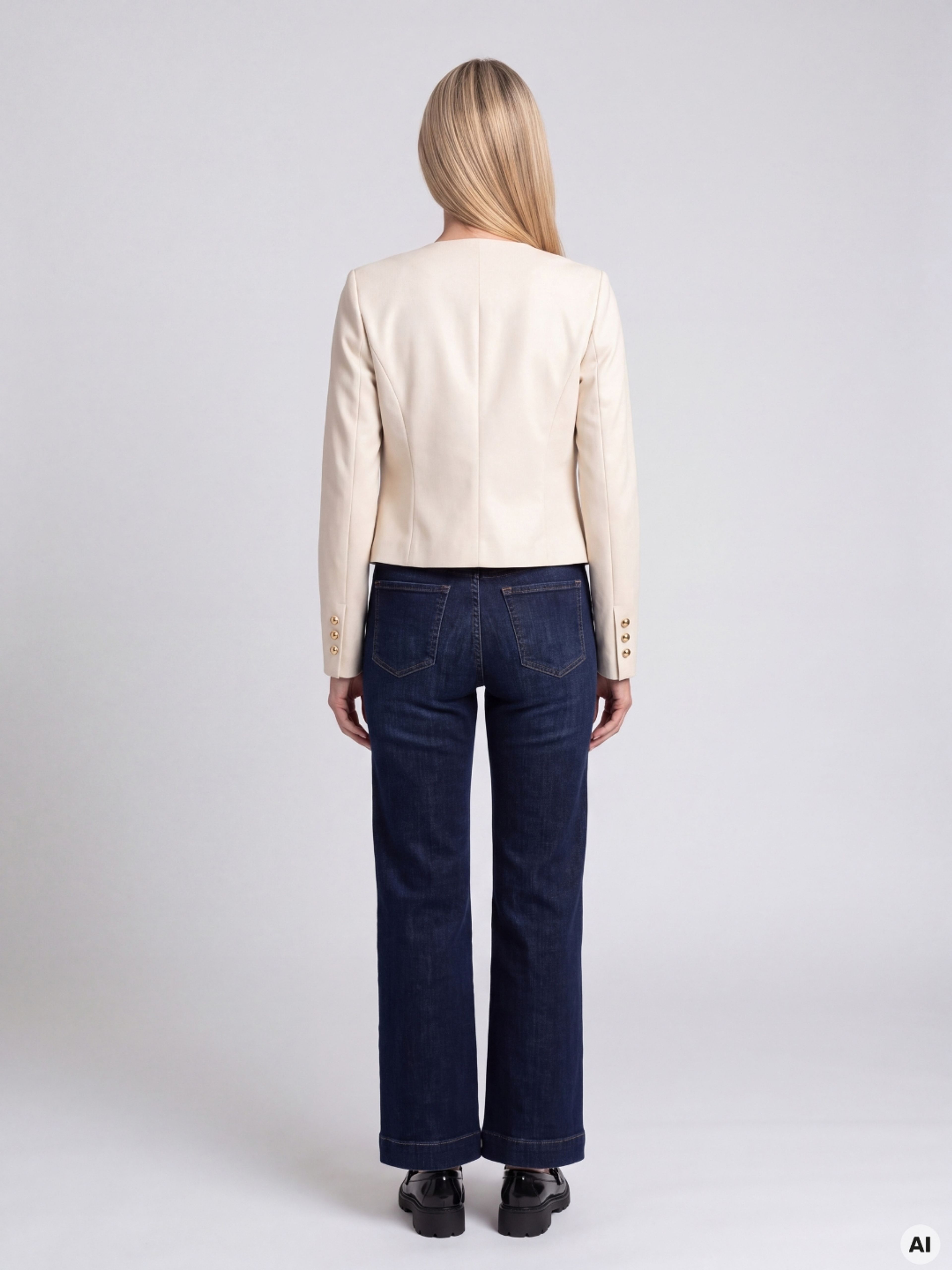 Cremefarbener Damen-Blazer ORSAY - 003
