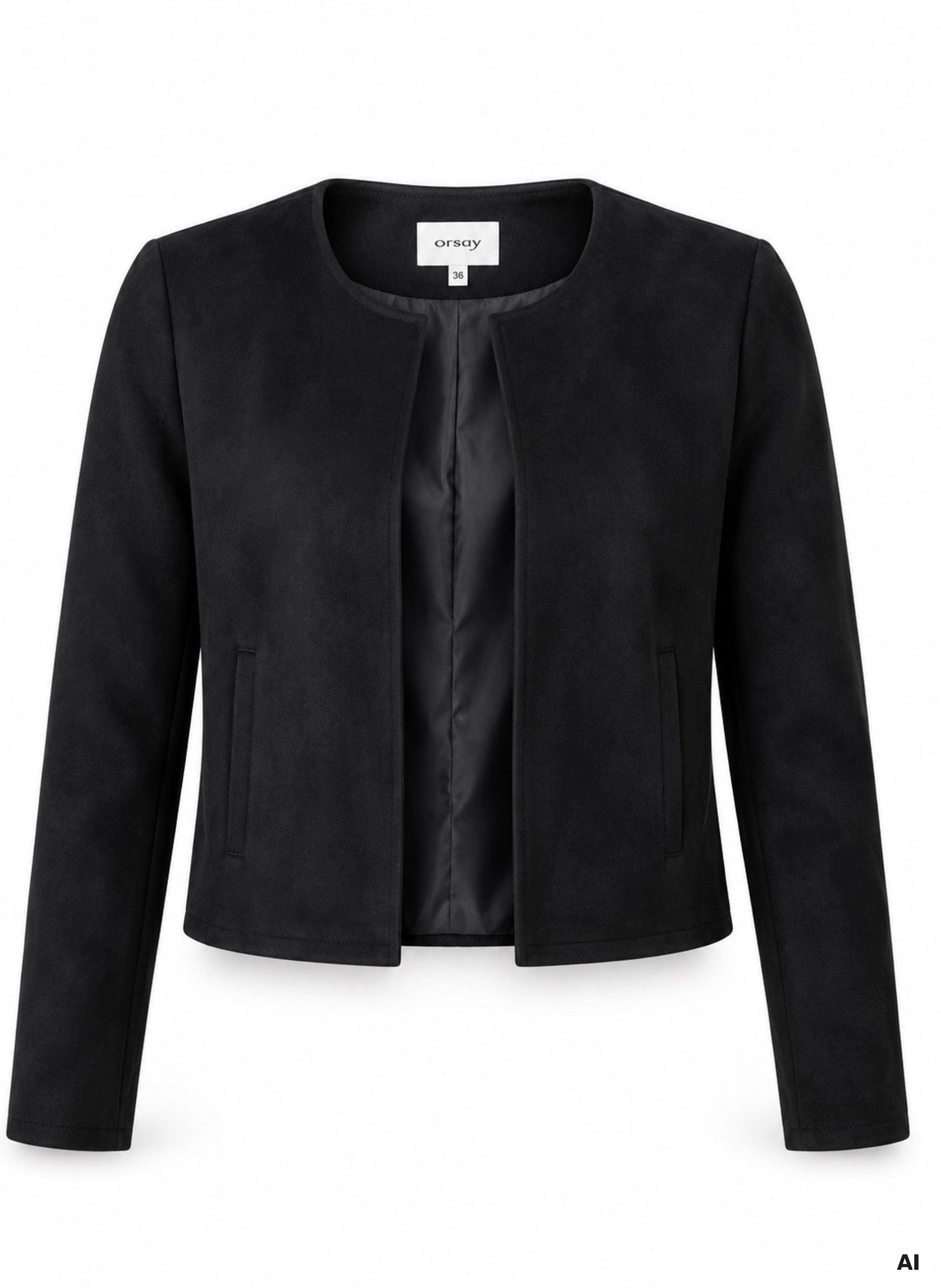 Schwarzer Damen-Bolero mit Rundhalsausschnitt ORSAY - 005