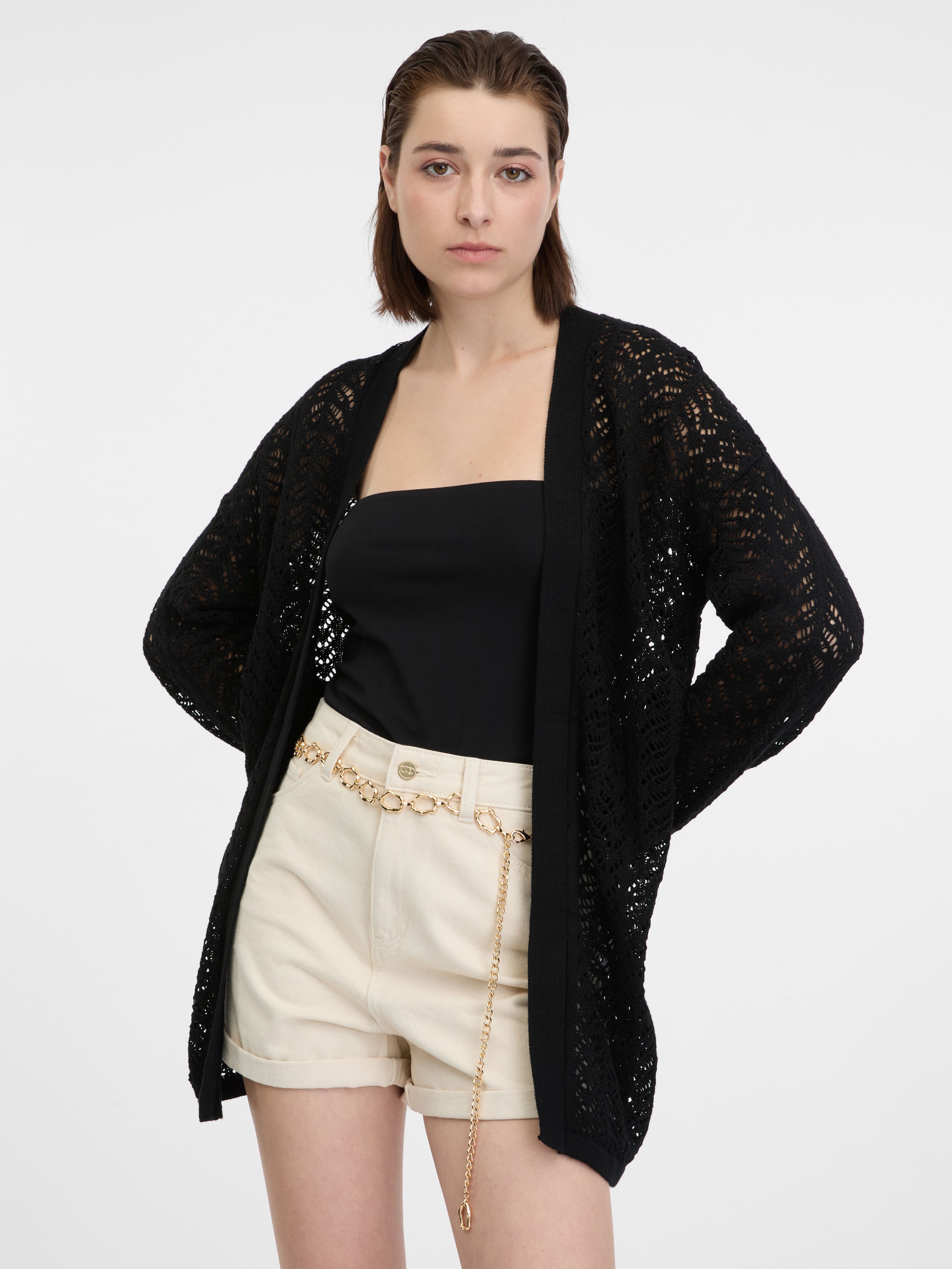 Cardigan negru de damă ORSAY