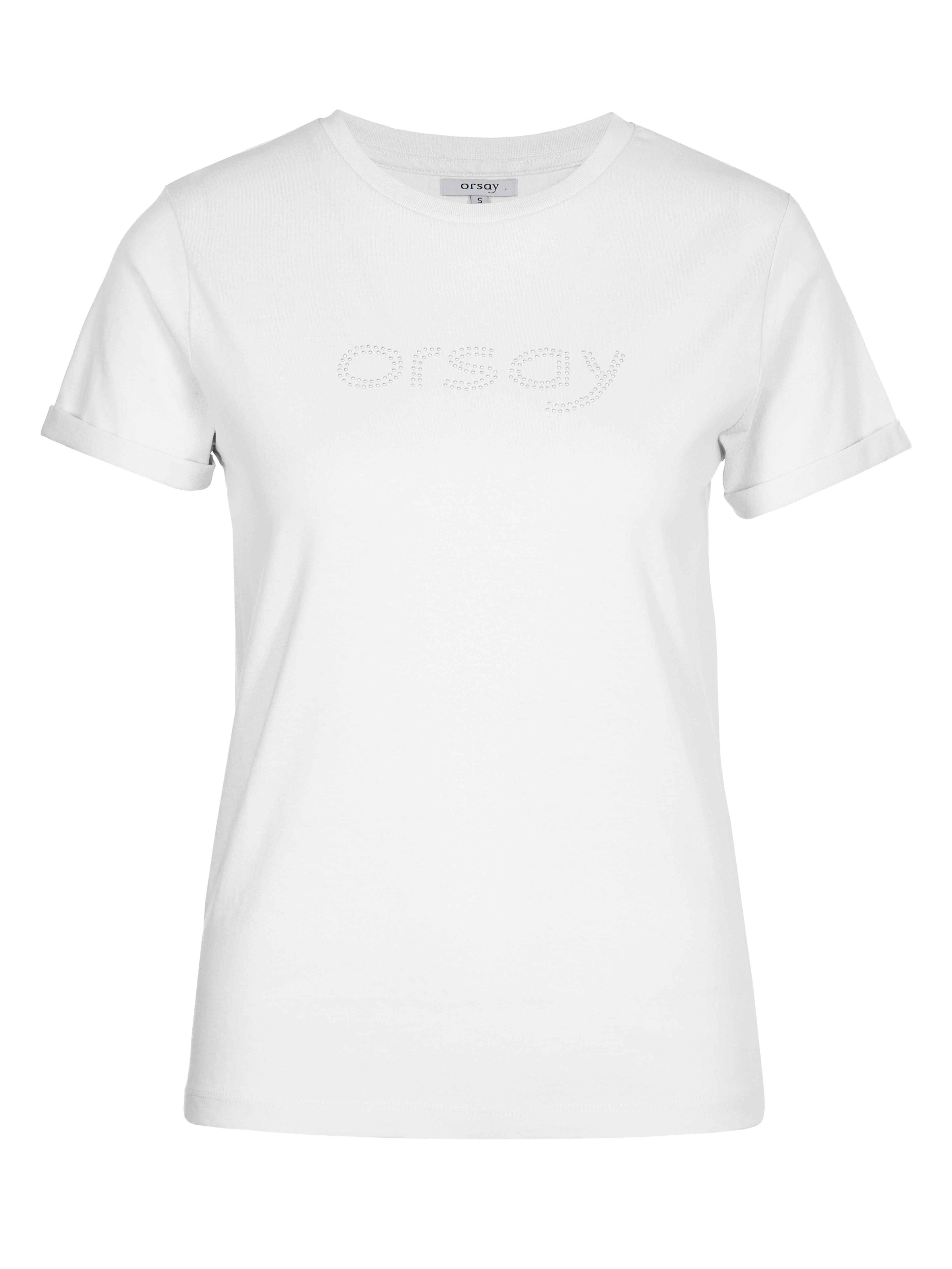 Biały damski t-shirt z krótkim rękawem ORSAY - 005