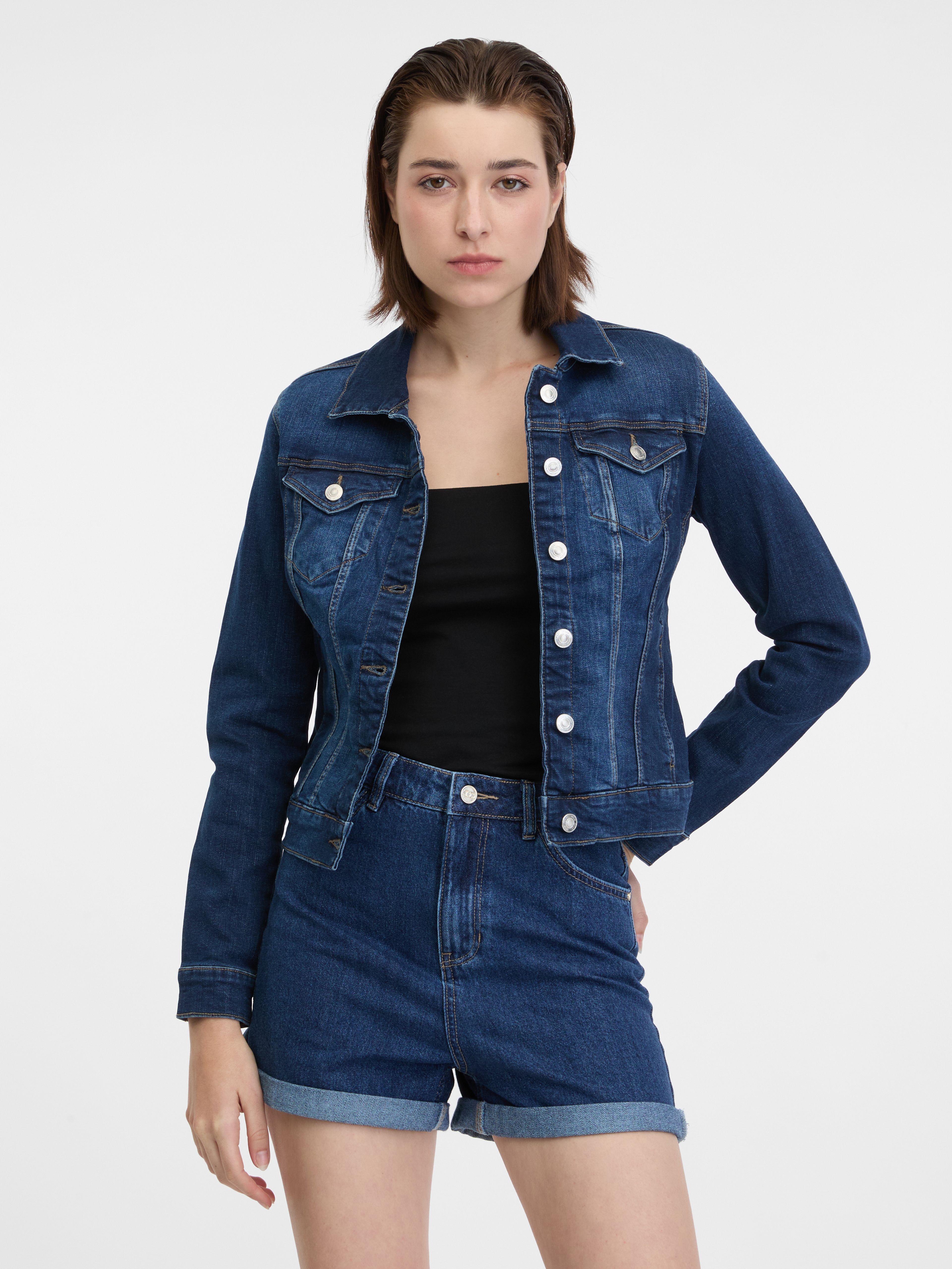 Blaue Damen-Jeansjacke ORSAY