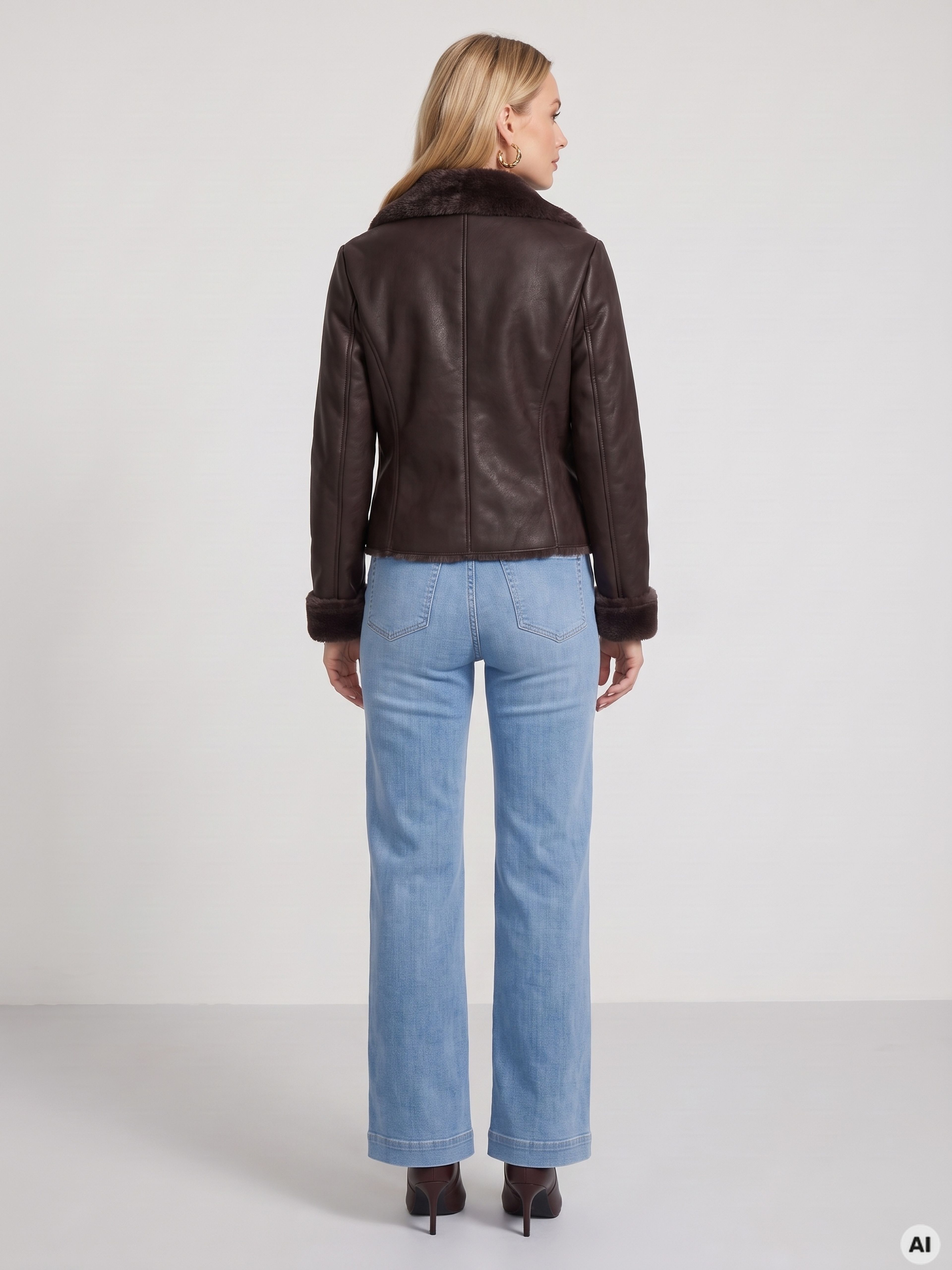 Dunkelbraune Oversize-Kunstlederjacke für Damen ORSAY | Orsay.de - Der ...