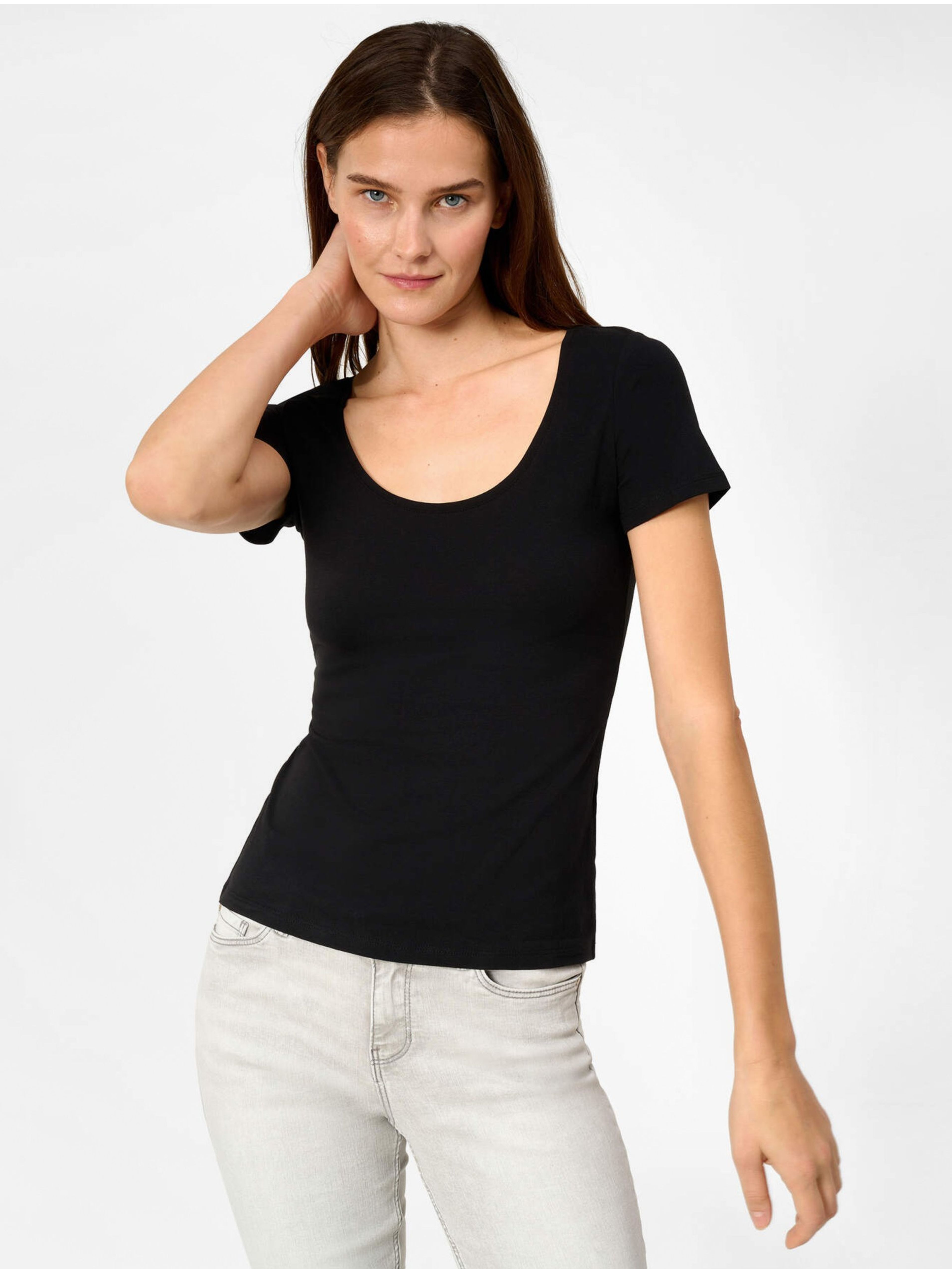 Czarna koszulka basic ORSAY