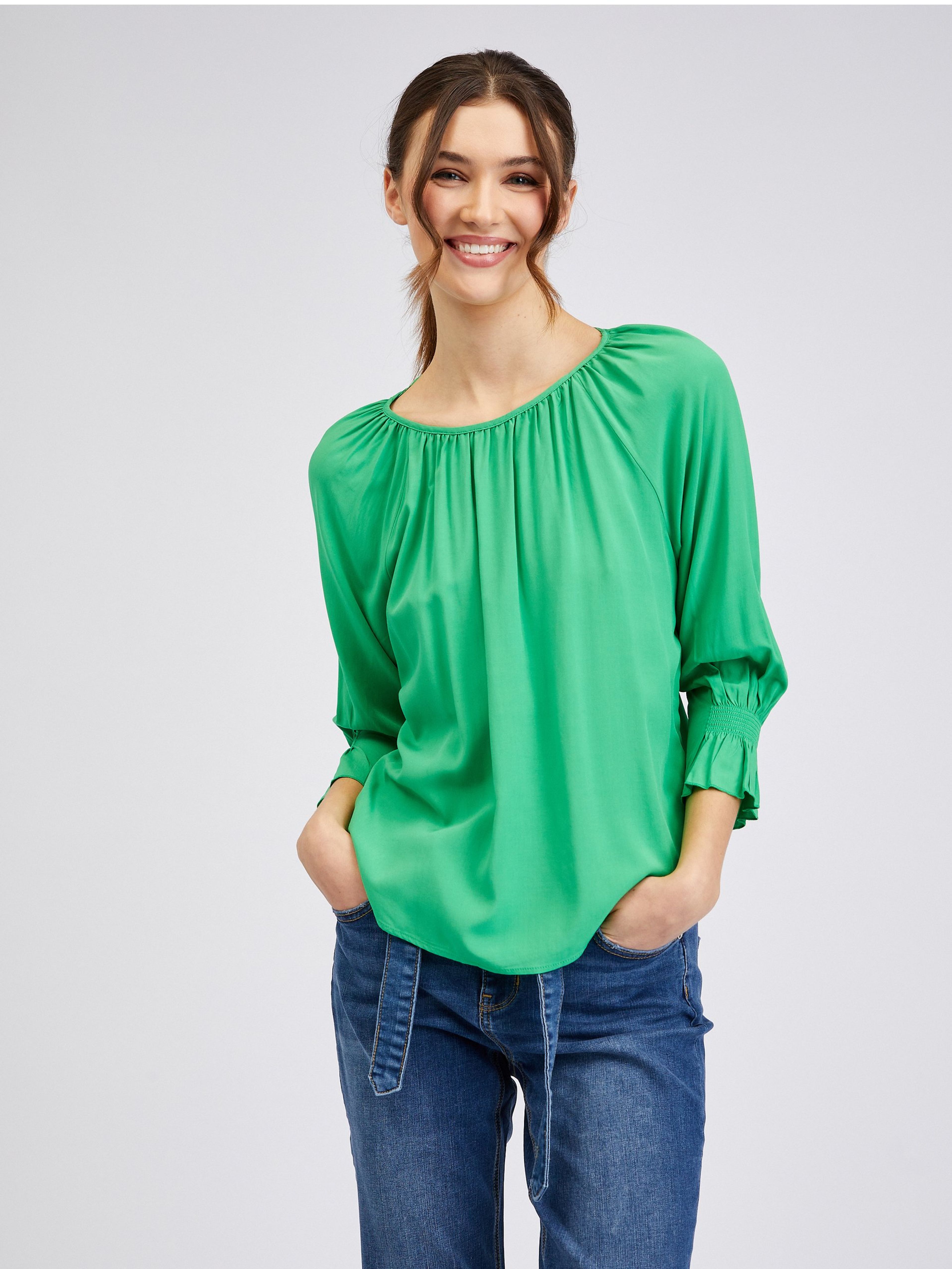 Grüne Damenbluse ORSAY