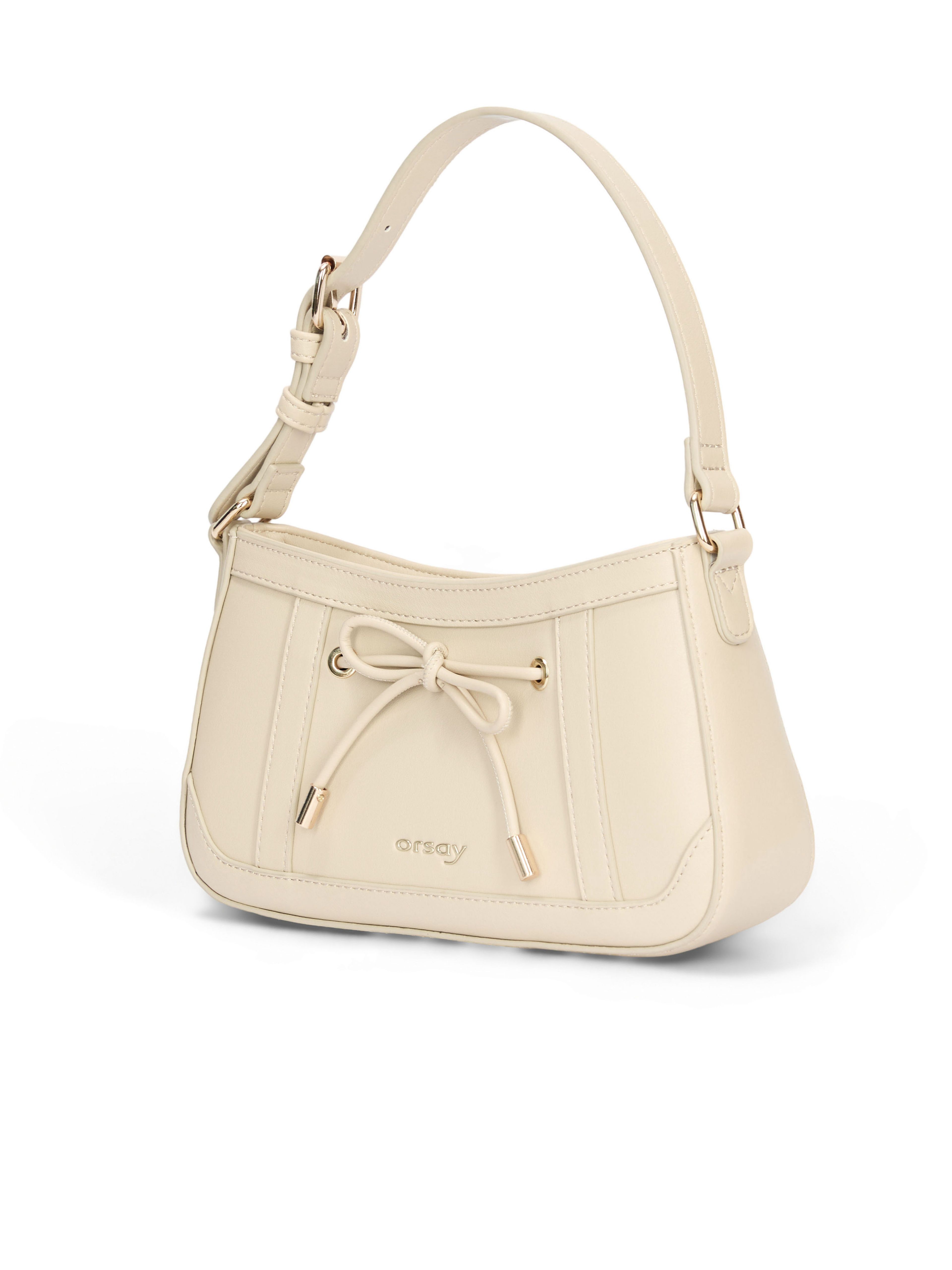 Cremefarbene Damen-Schultertasche mit Schleife ORSAY ISOLDE - 003