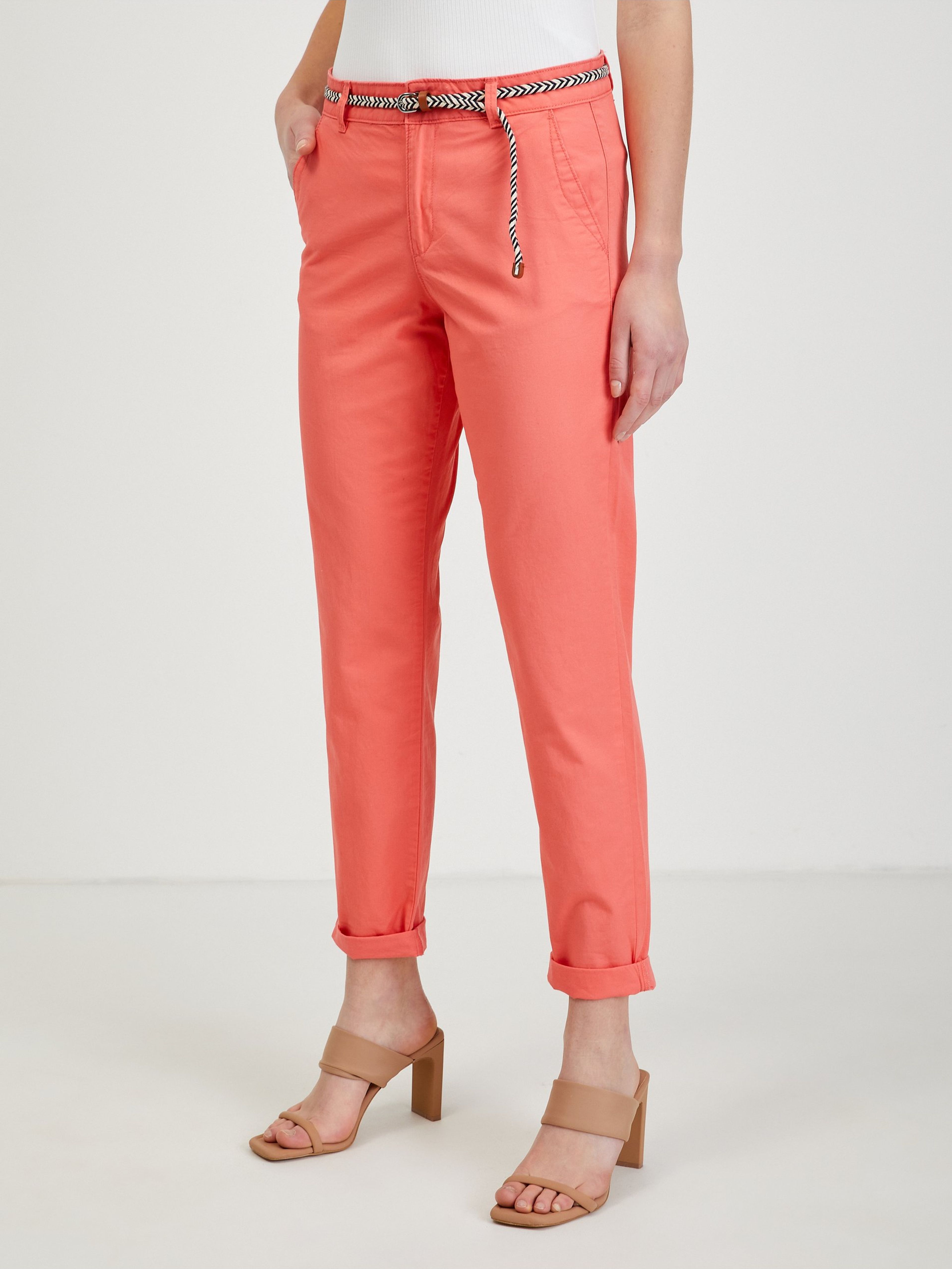 Coral pantaloni chino damă ORSAY