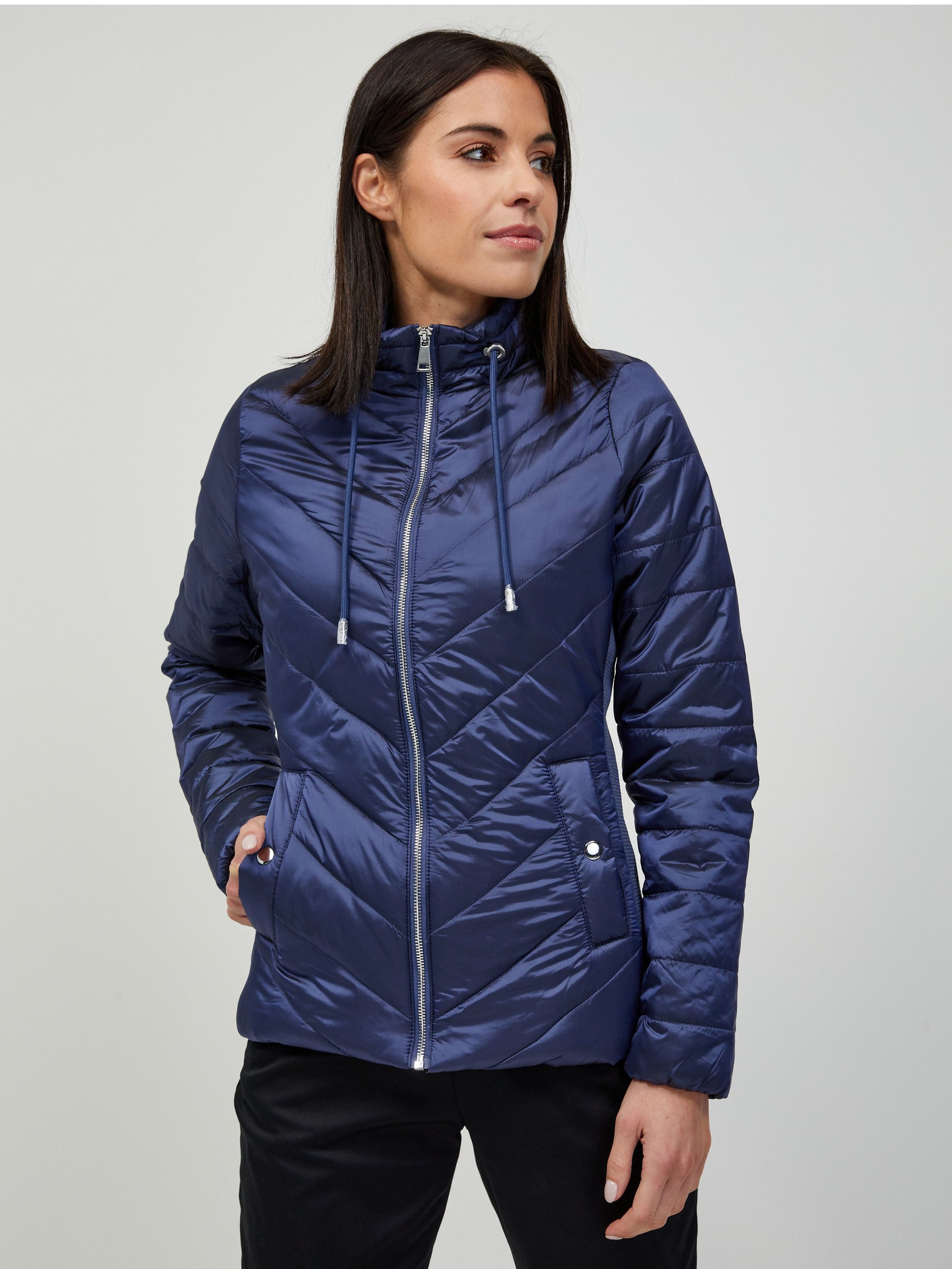 Dunkelblaue Steppjacke ORSAY