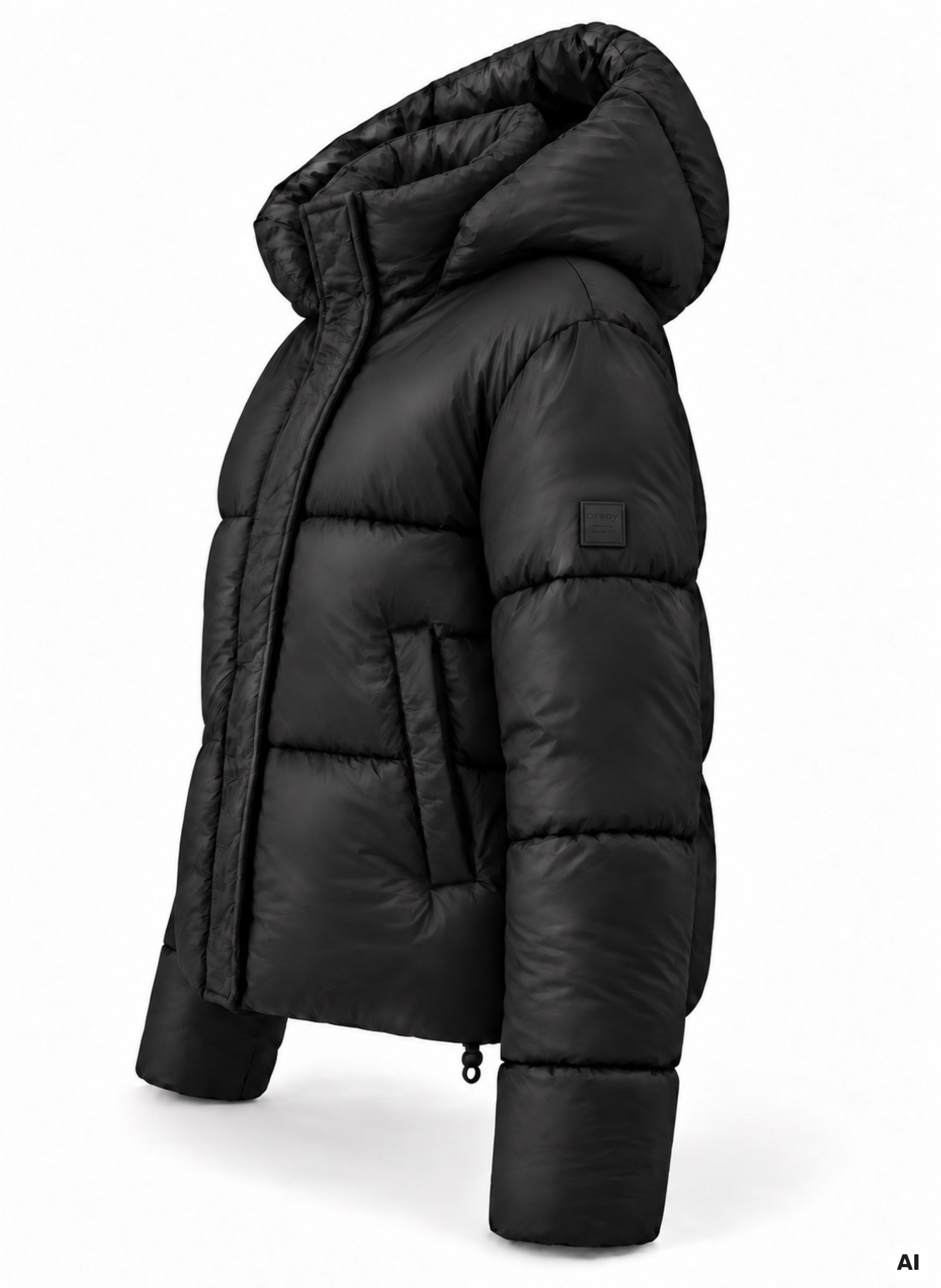 Schwarze Damen-Winterjacke ORSAY - 005