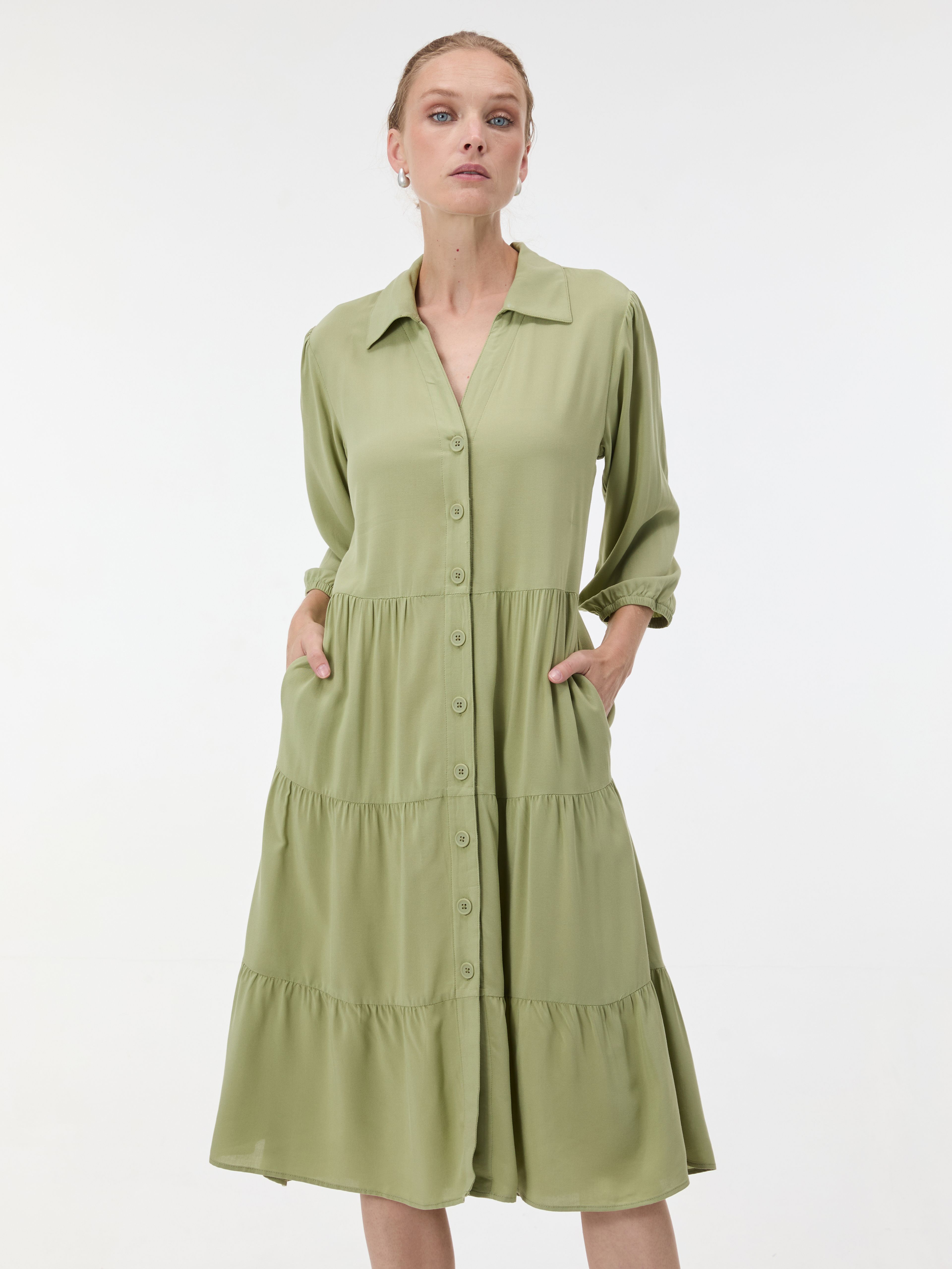Zelené dámske šaty ORSAY - 001