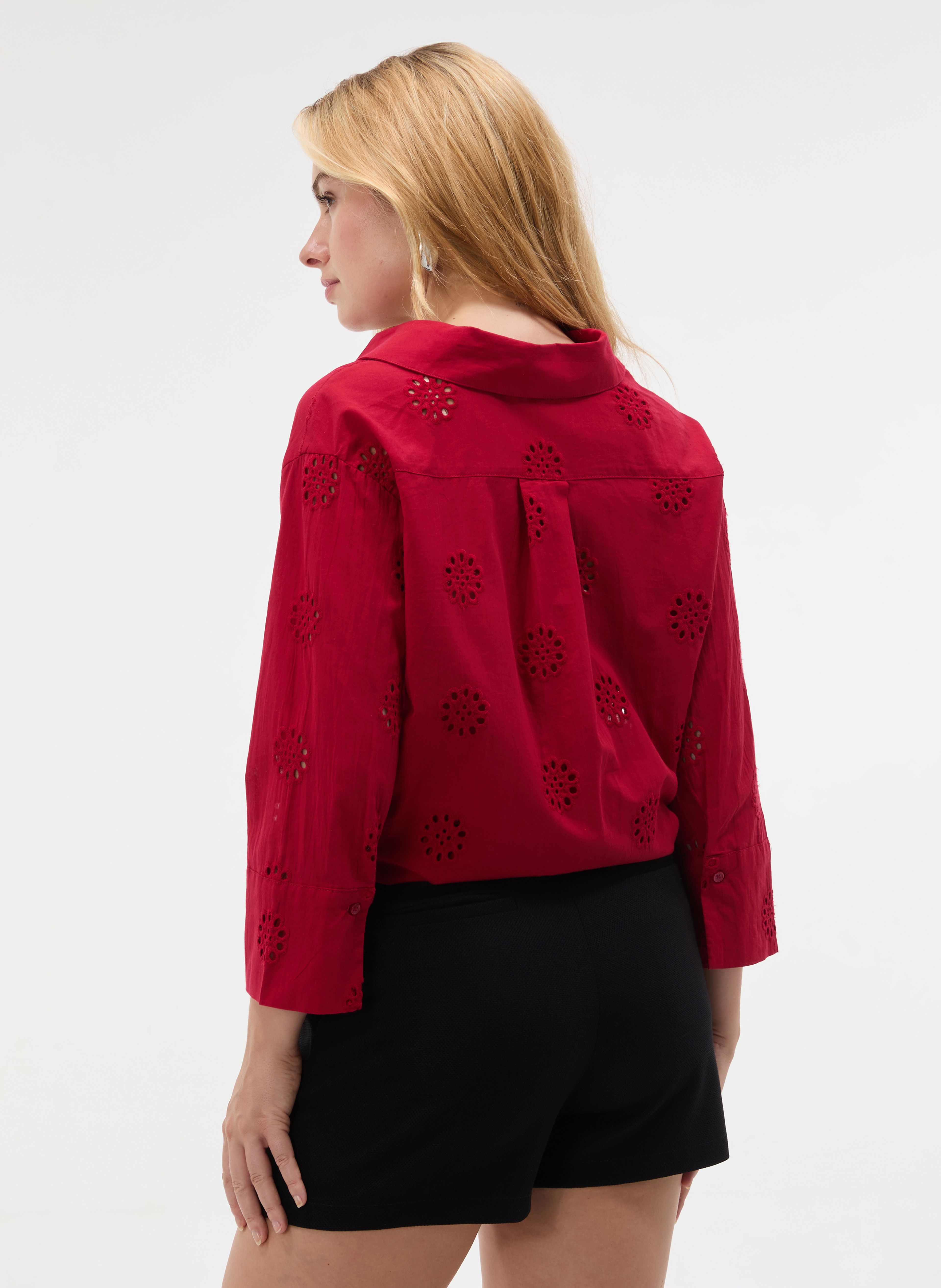 Rote Damenbluse ORSAY - 002