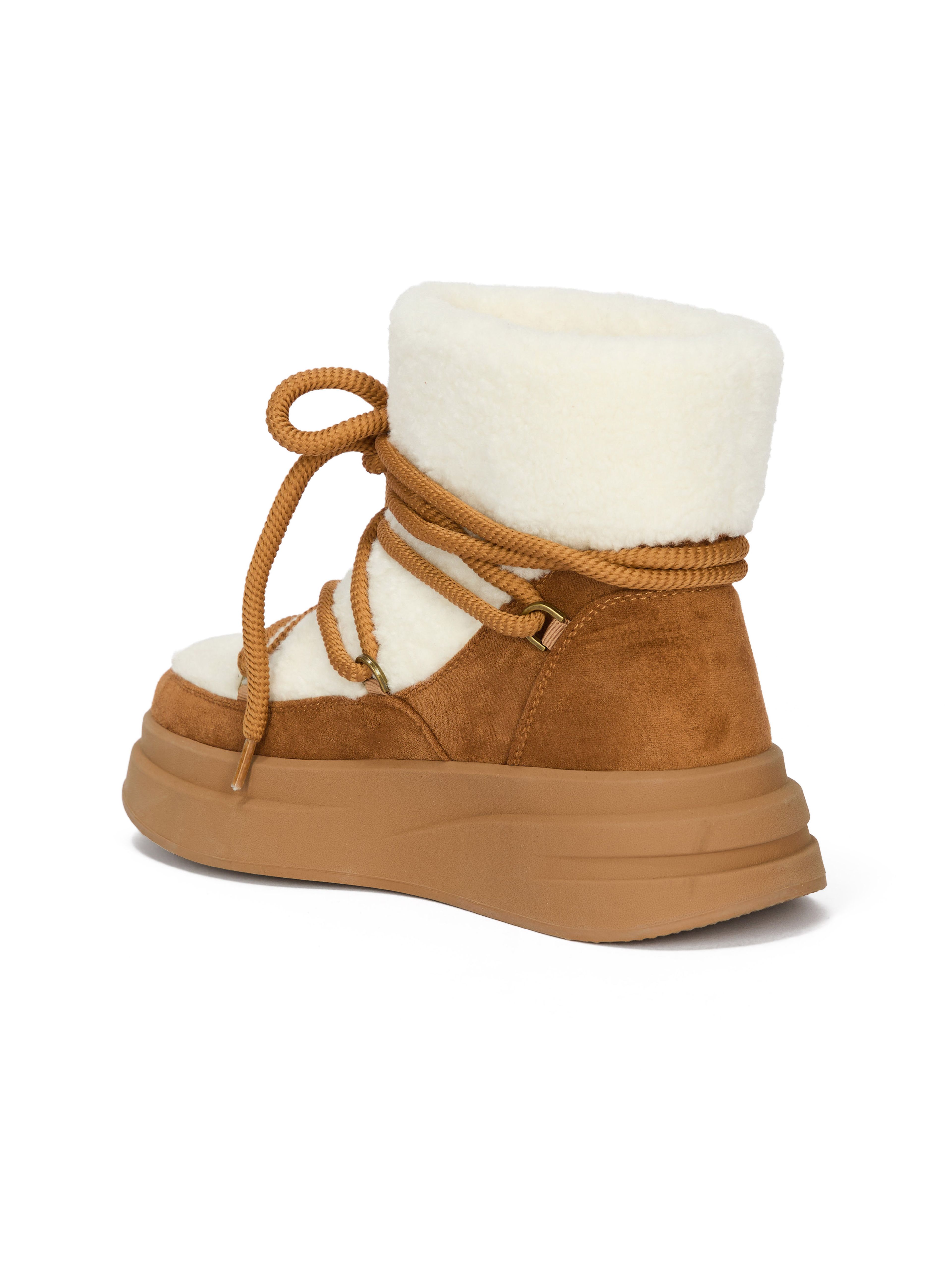 Braune Damen-Winterschuhe mit Fell ORSAY MIREYA - 004