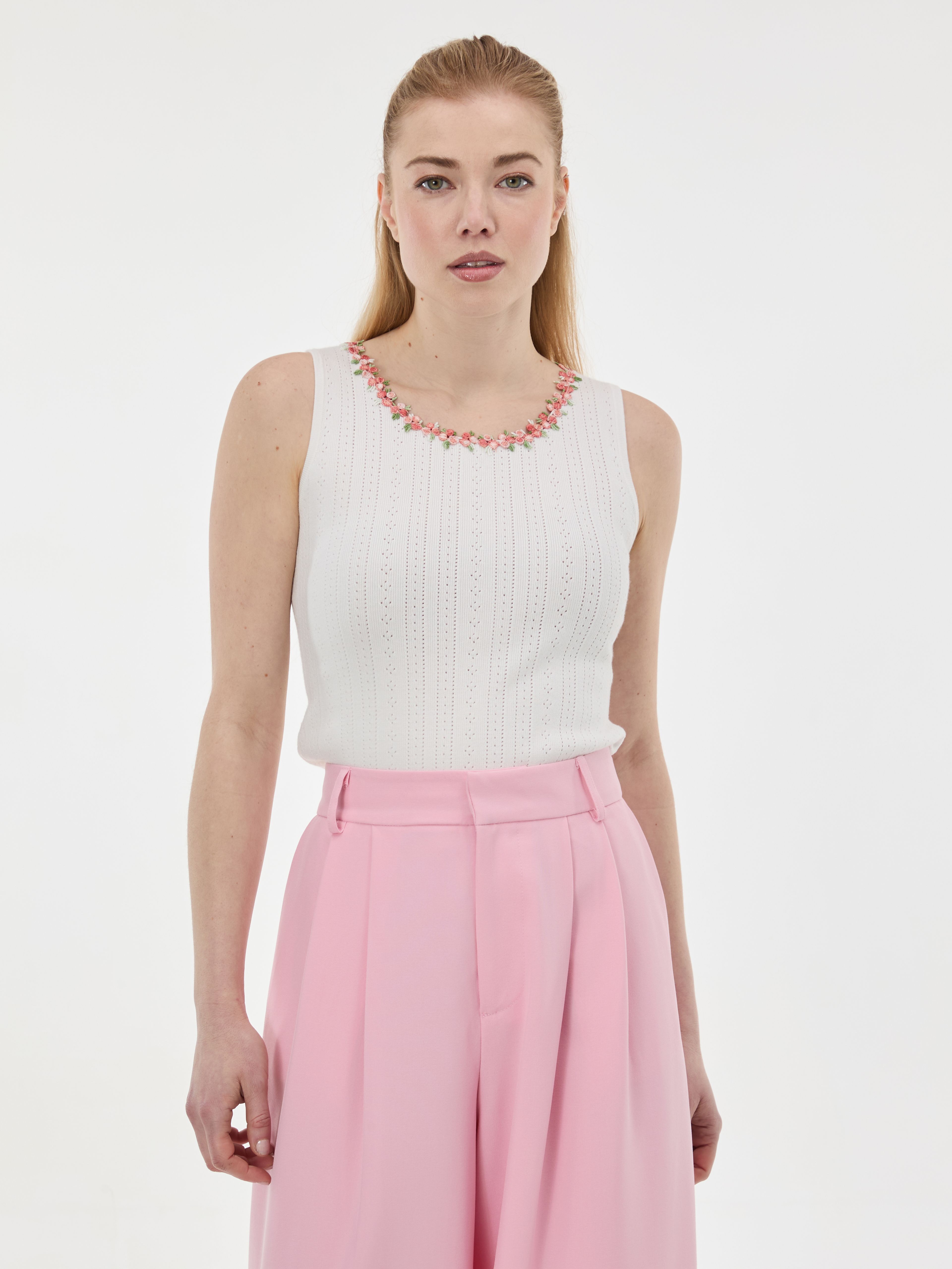 ORSAY Fehér női trikó applikációval