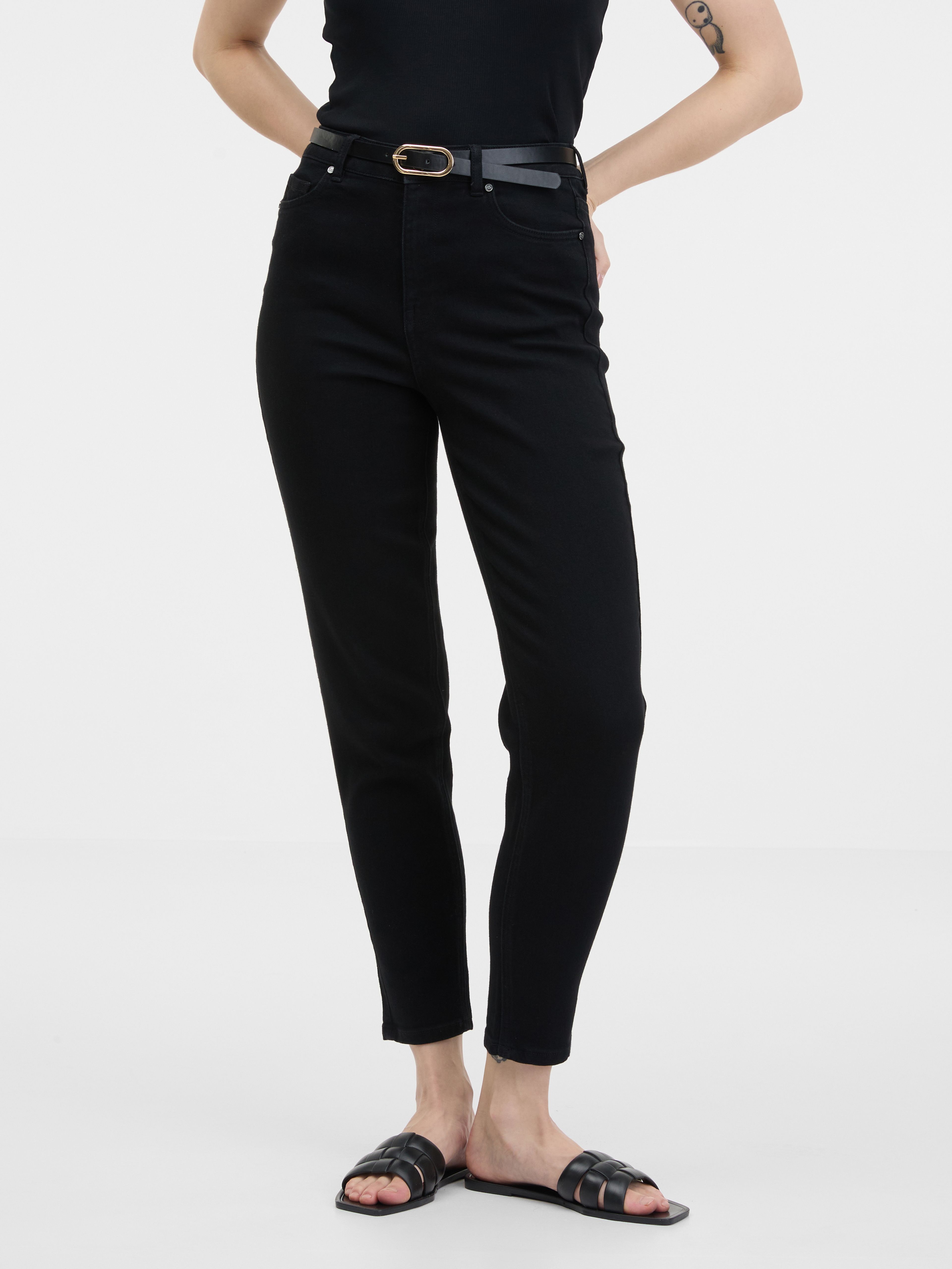 Schwarze Damen Mom Jeans ORSAY