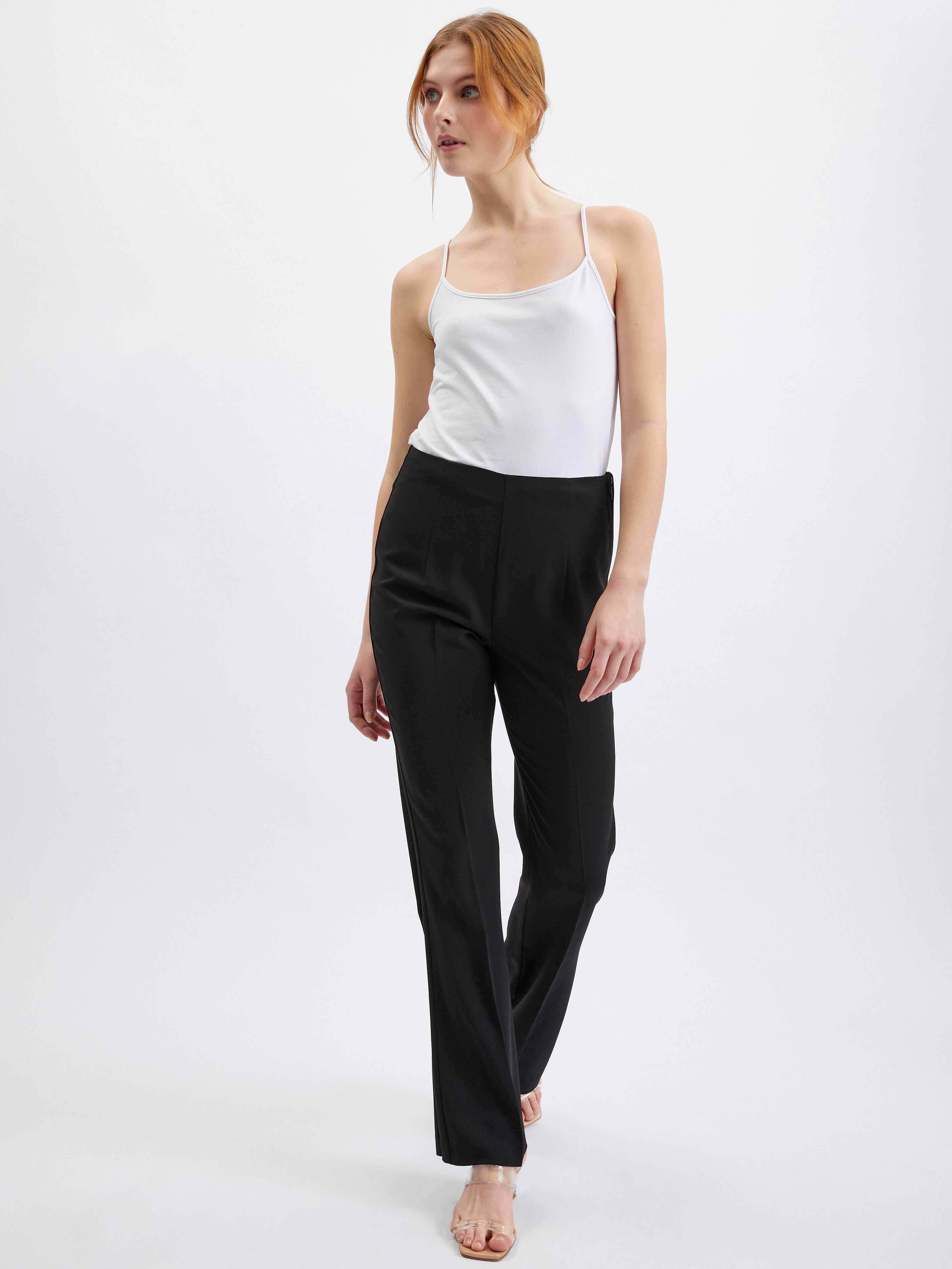 Pantaloni de damă negri ORSAY