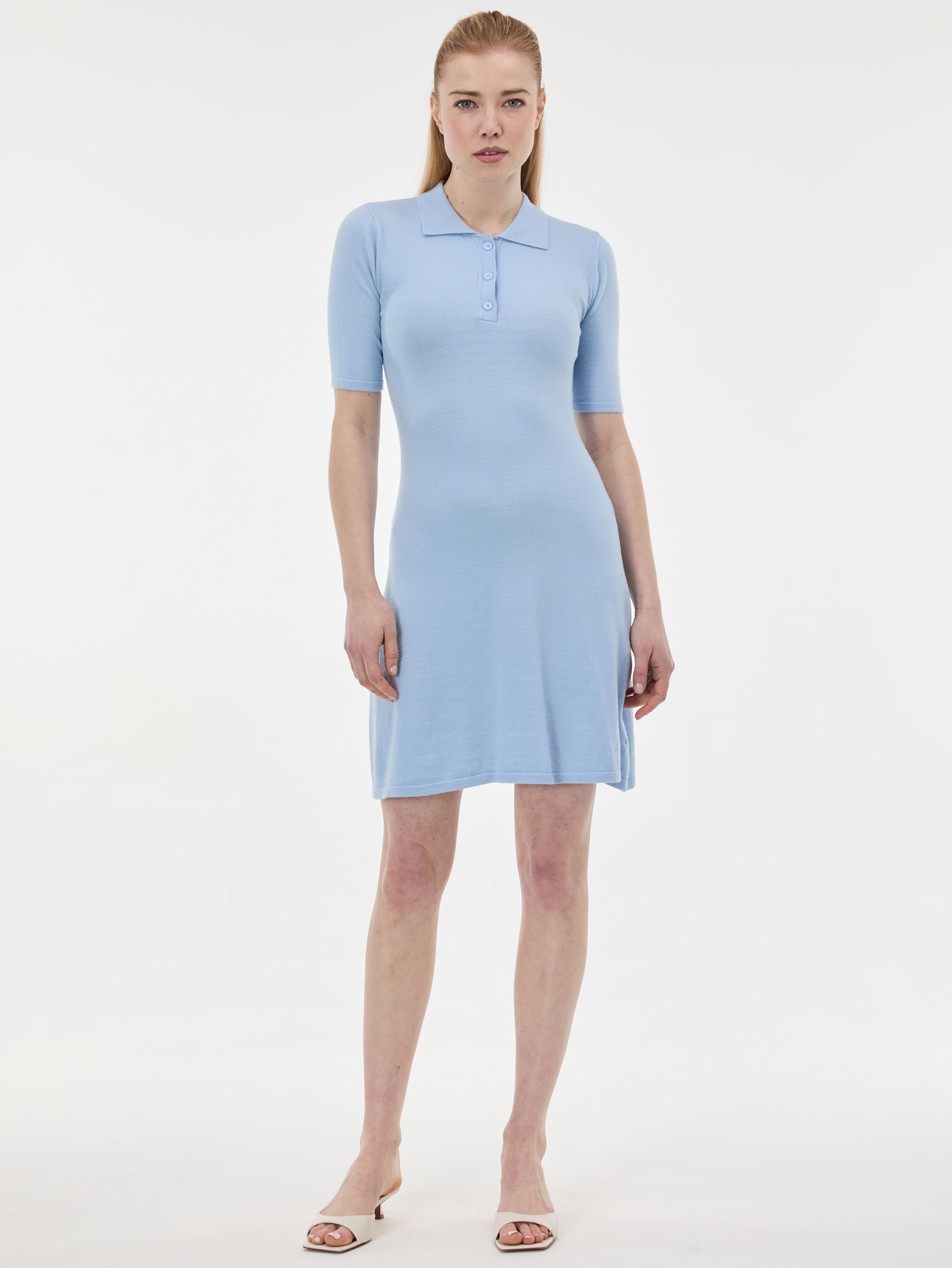 Szara damska sukienka dzianinowa ORSAY