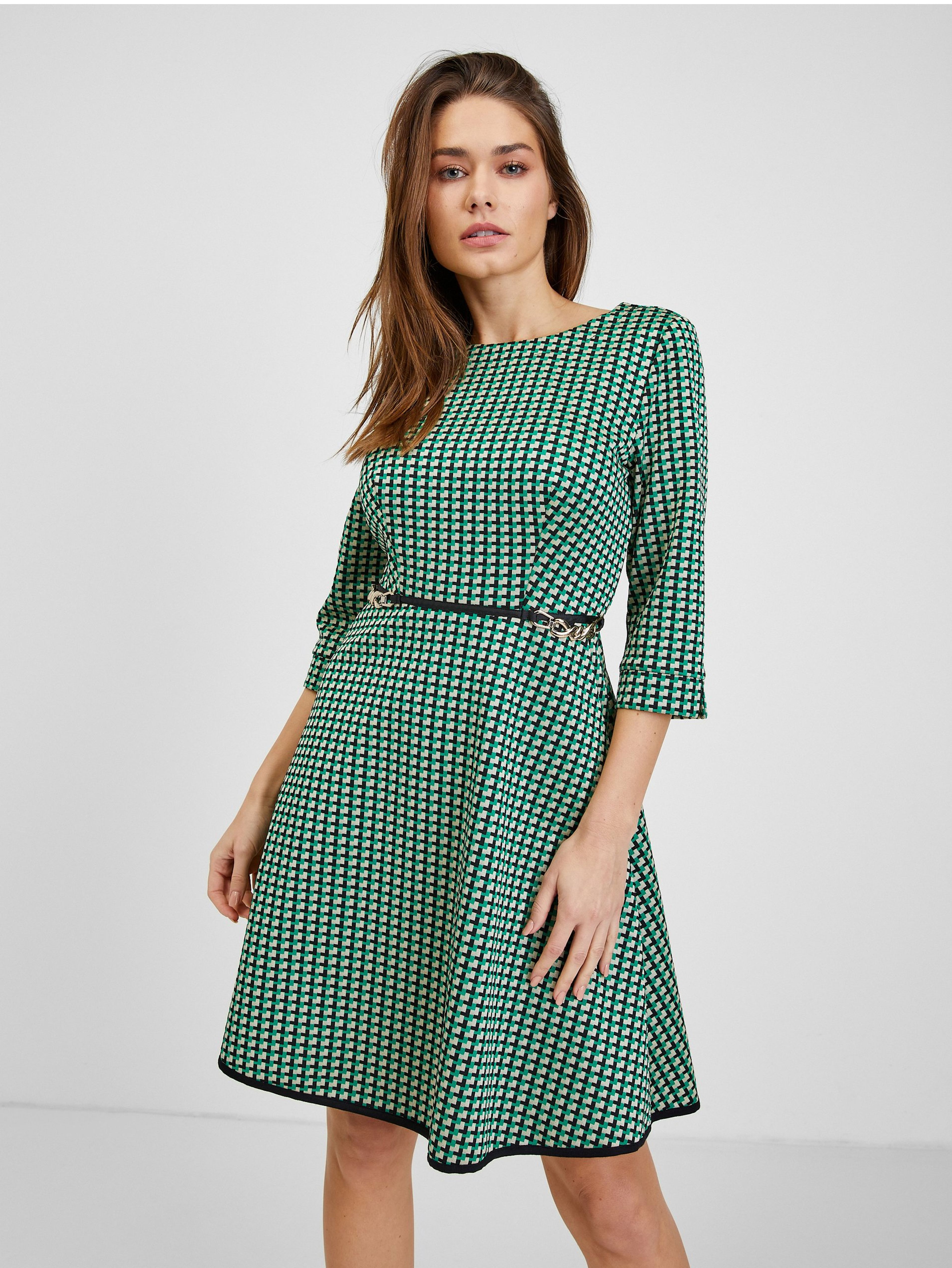 Rochie de damă verde cu model ORSAY