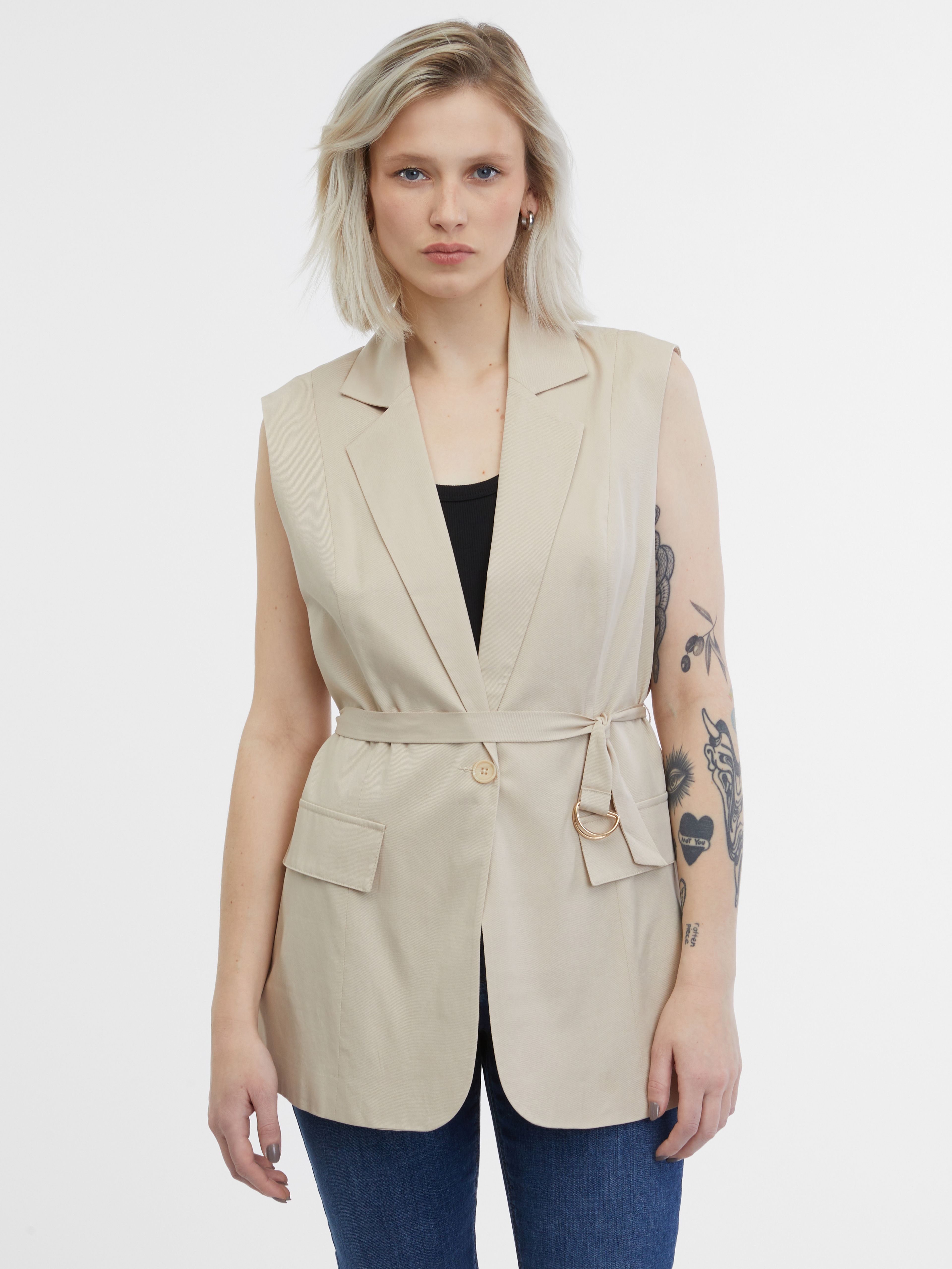 Beige Damen-Weste ORSAY