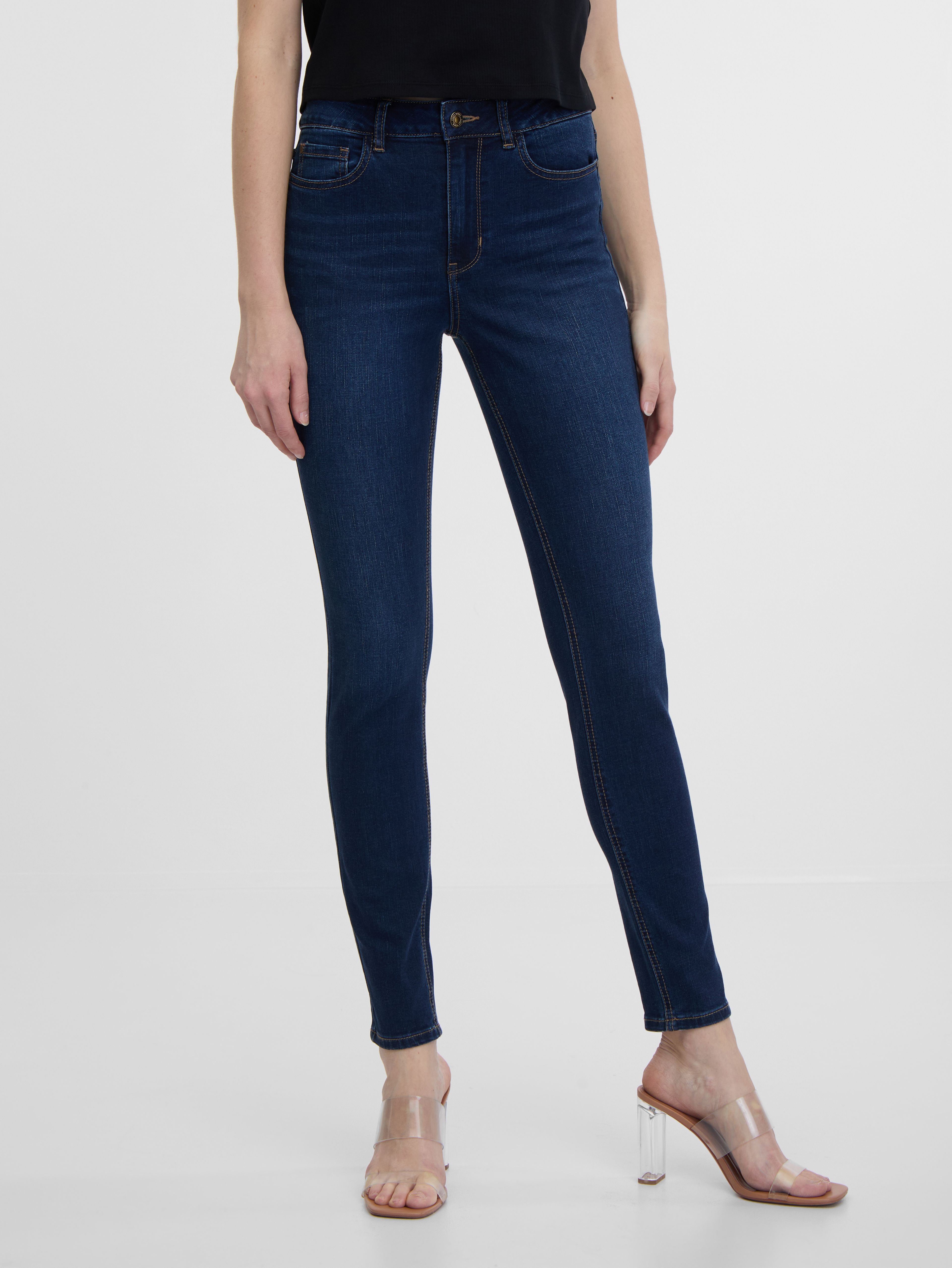 Dunkelblaue Damen Skinny Fit Jeans ORSAY