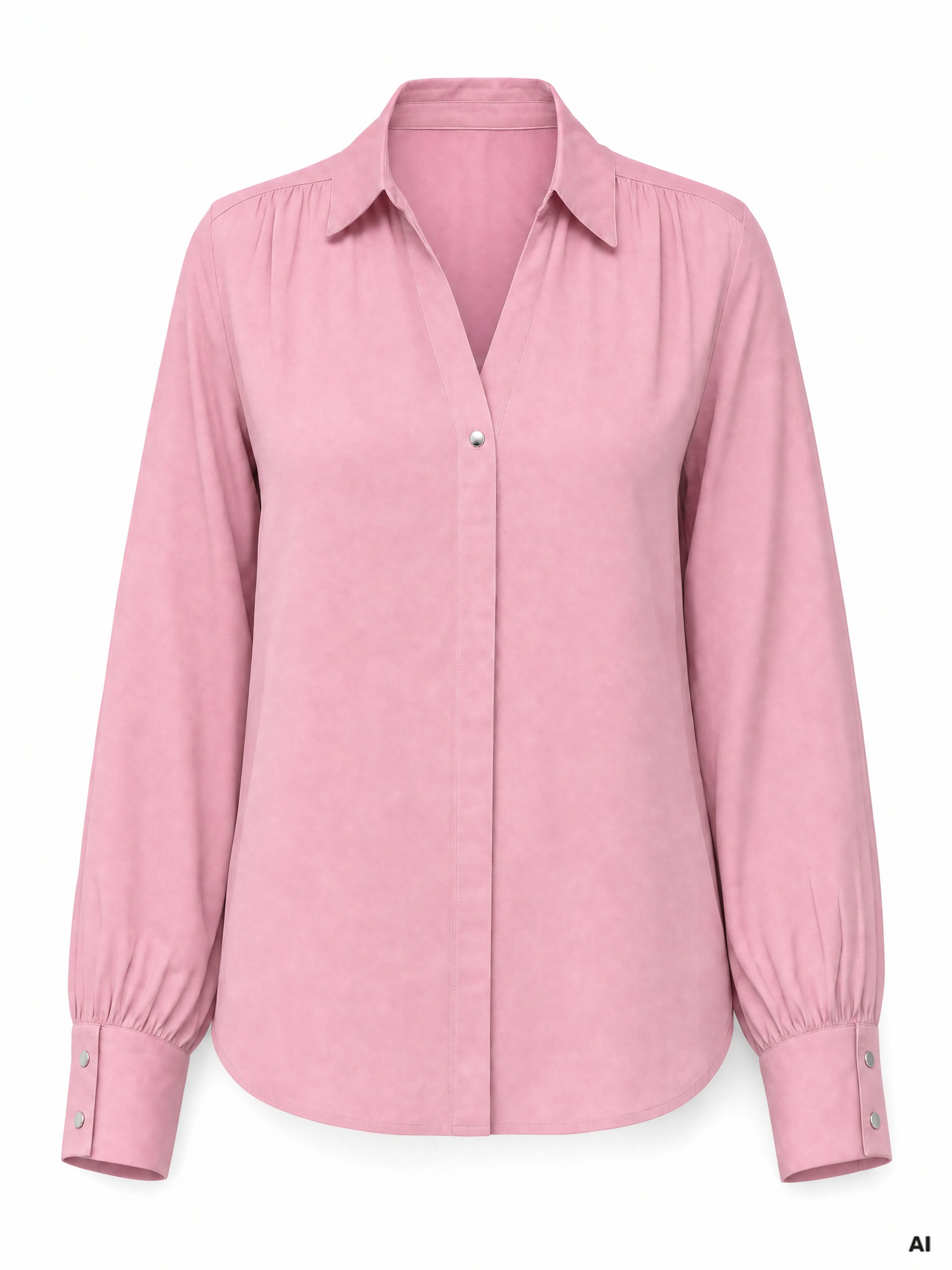 Rožnata ženska bluza z dolgimi rokavi ORSAY - 006