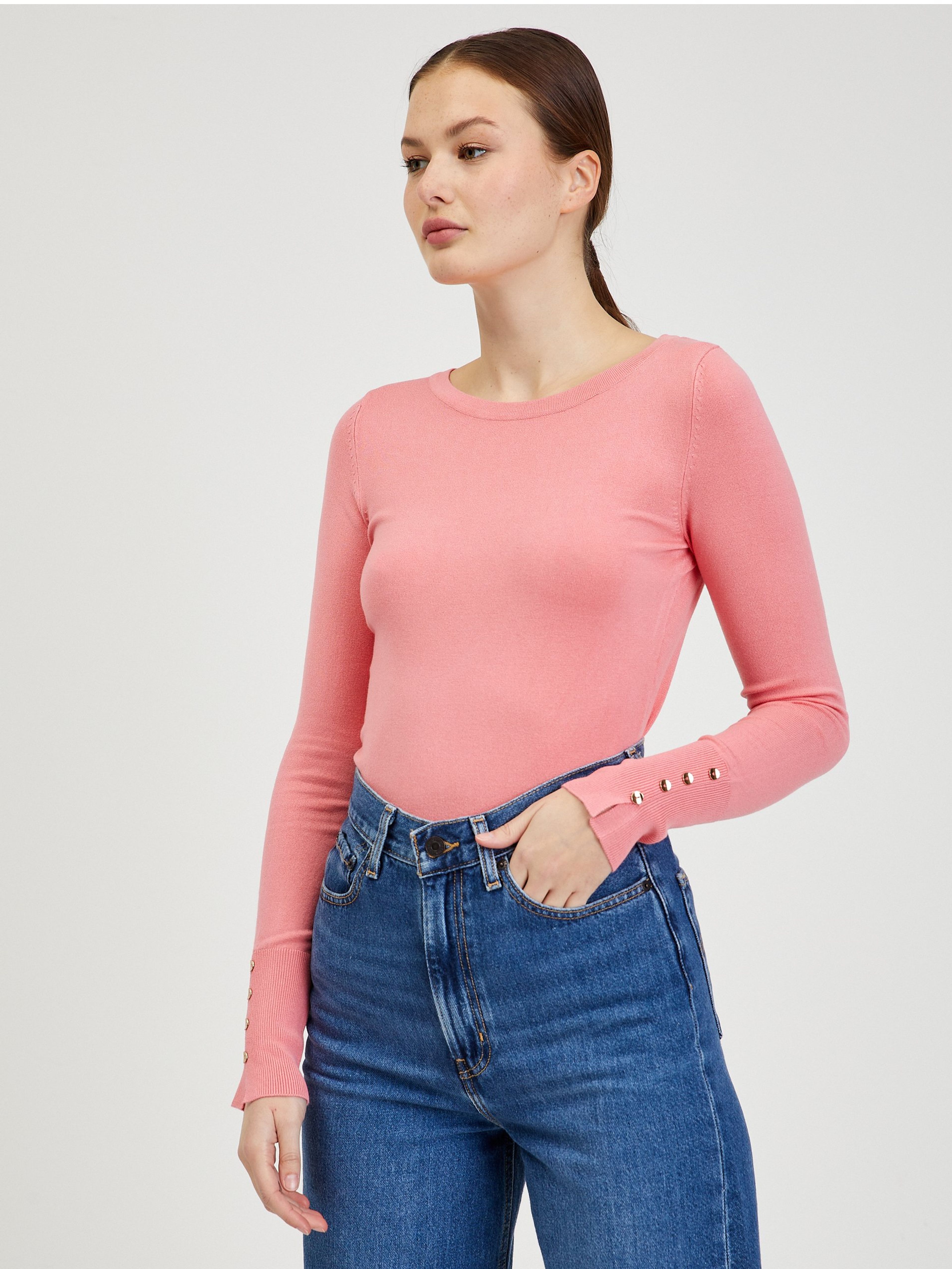 Różowy sweter damski ORSAY